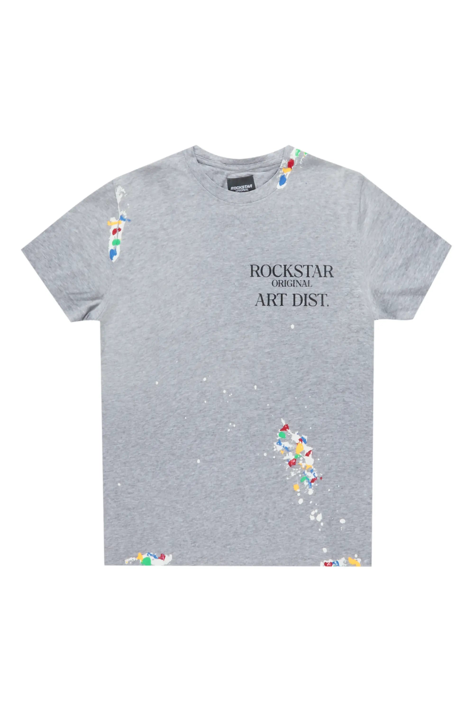 Boys Palmer Grey Graphic T-Shirt