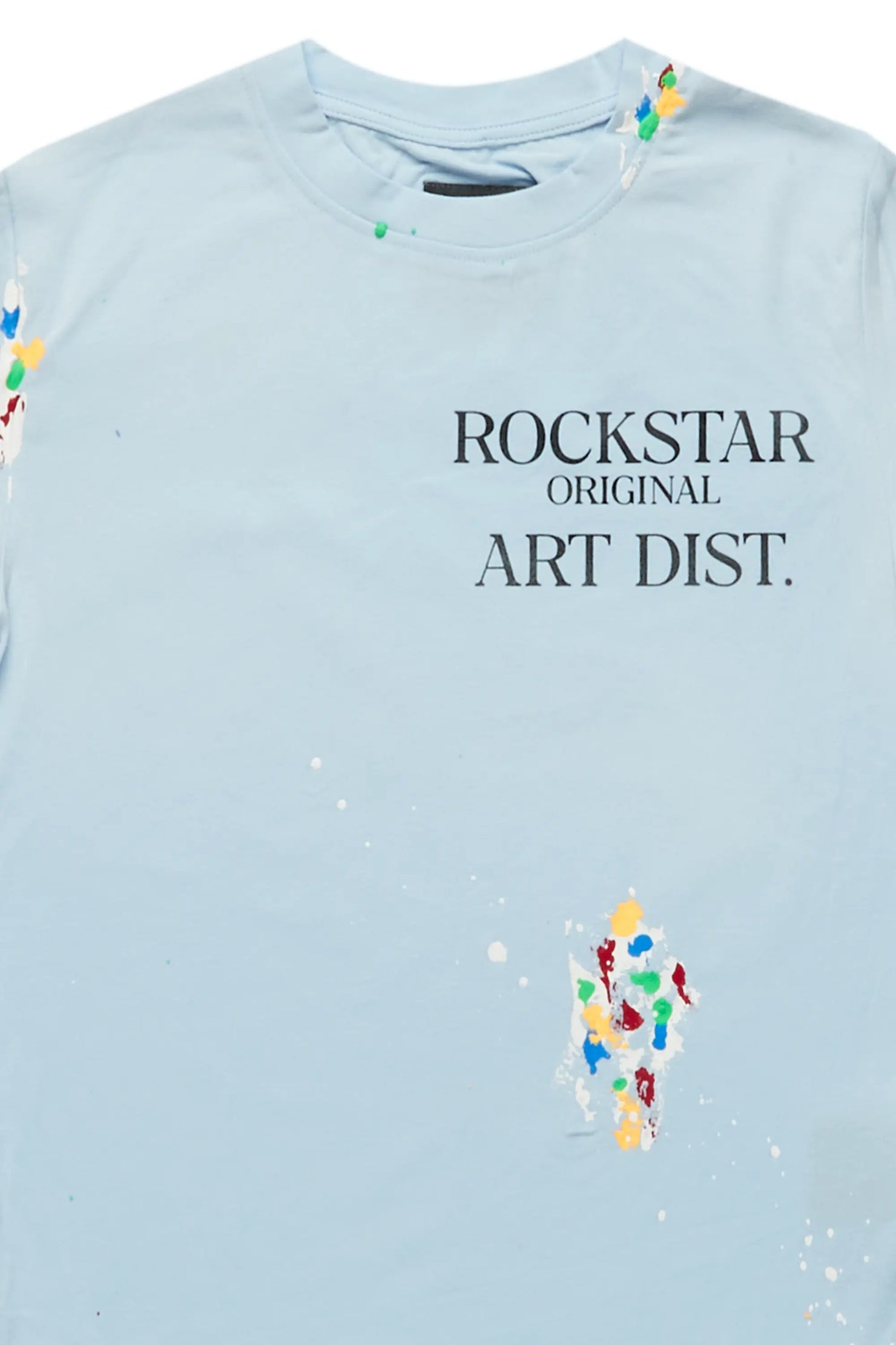Girls Palmira Light Blue Graphic T-Shirt