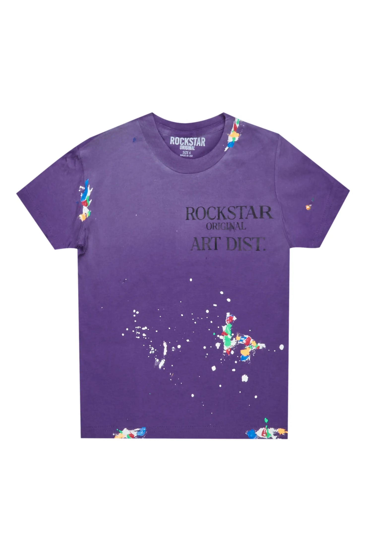 Boys Palmer Purple Graphic T-Shirt