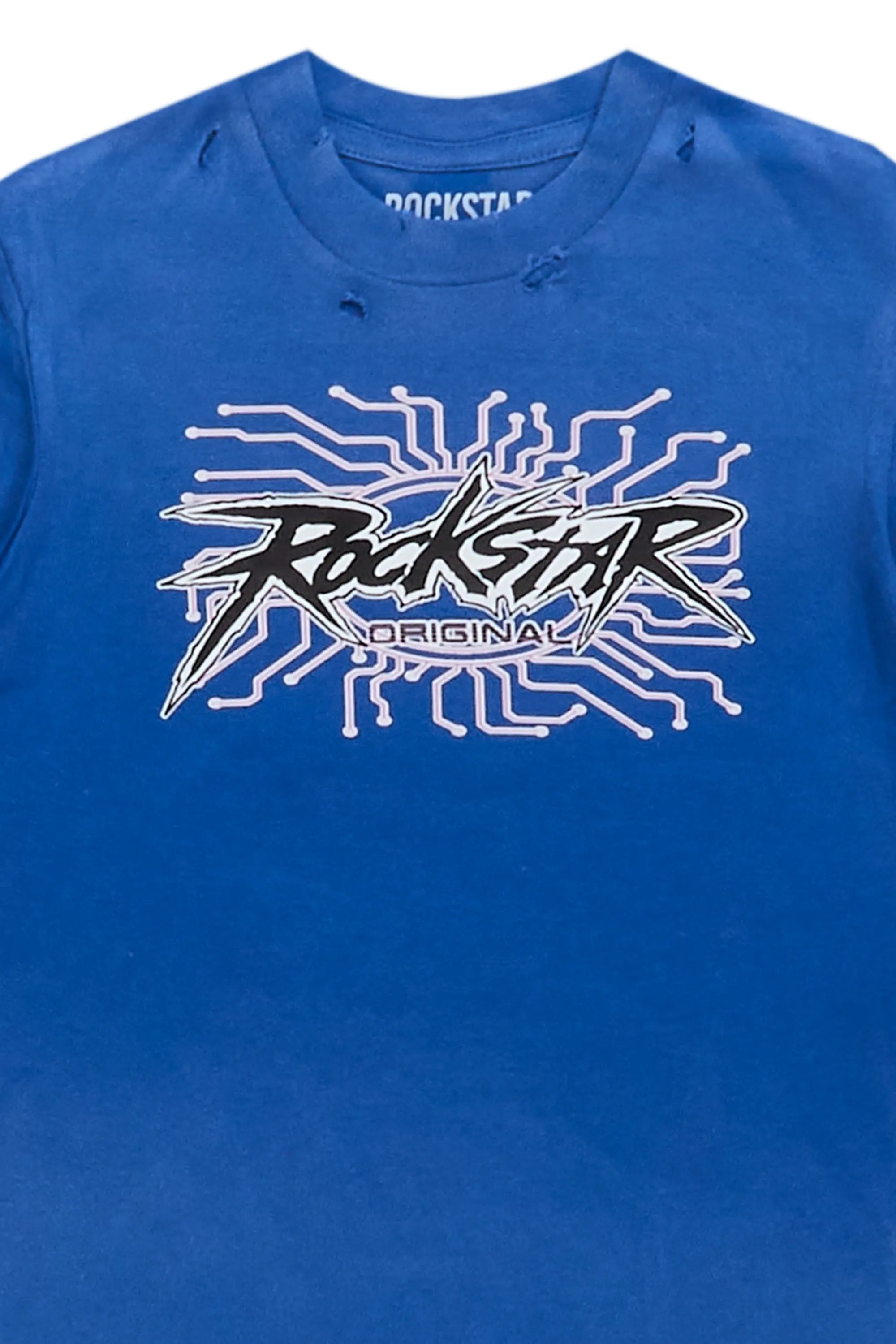 Boys Race Royal Blue Graphic T-Shirt