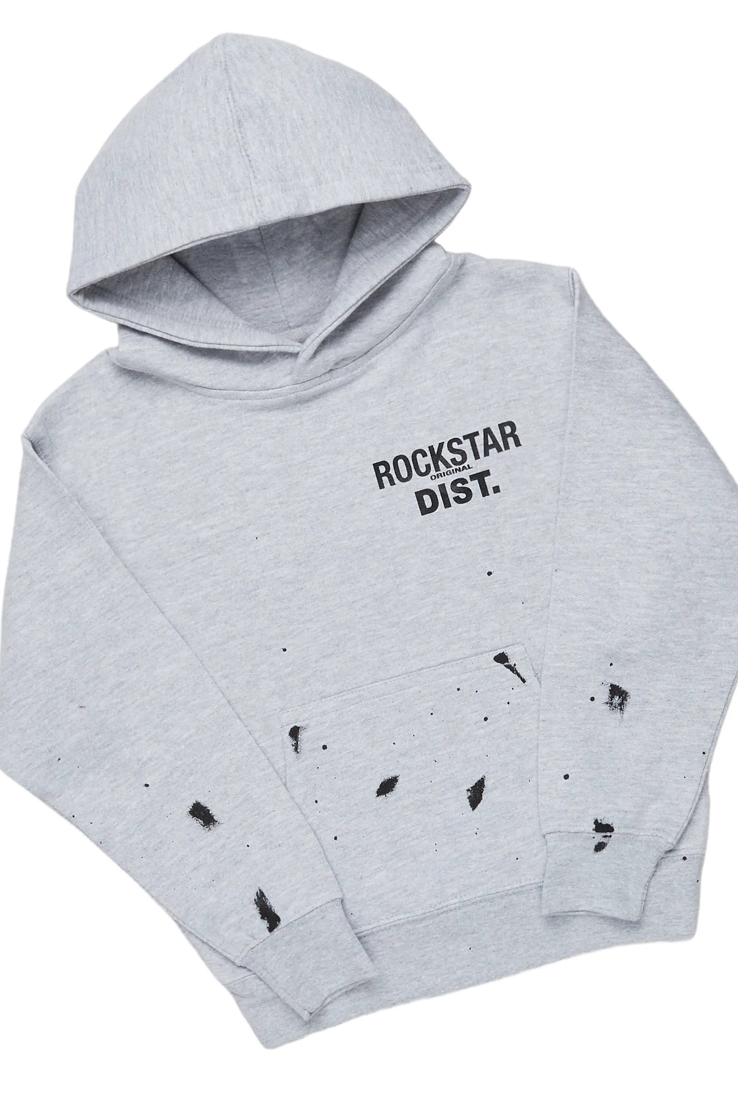 Boys Raffer Heather Grey Hoodie Track Set