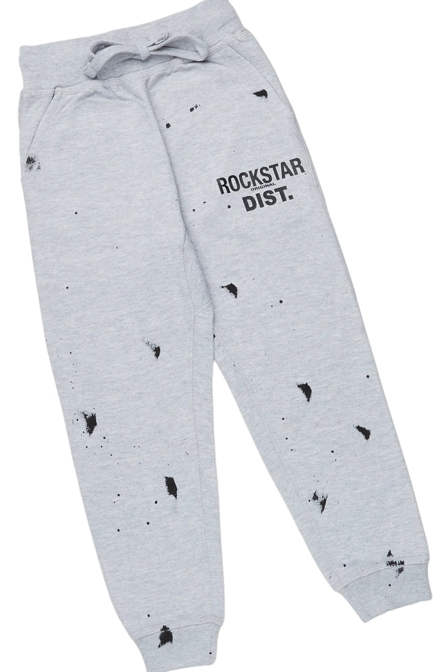 Boys Raffer Heather Grey Hoodie Track Set