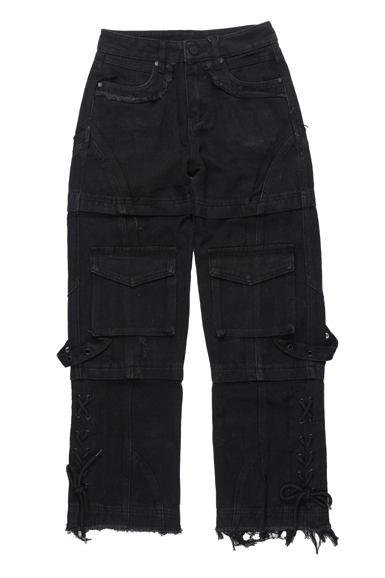 Boys Three Maxi Jet Black Baggy Fit Jean