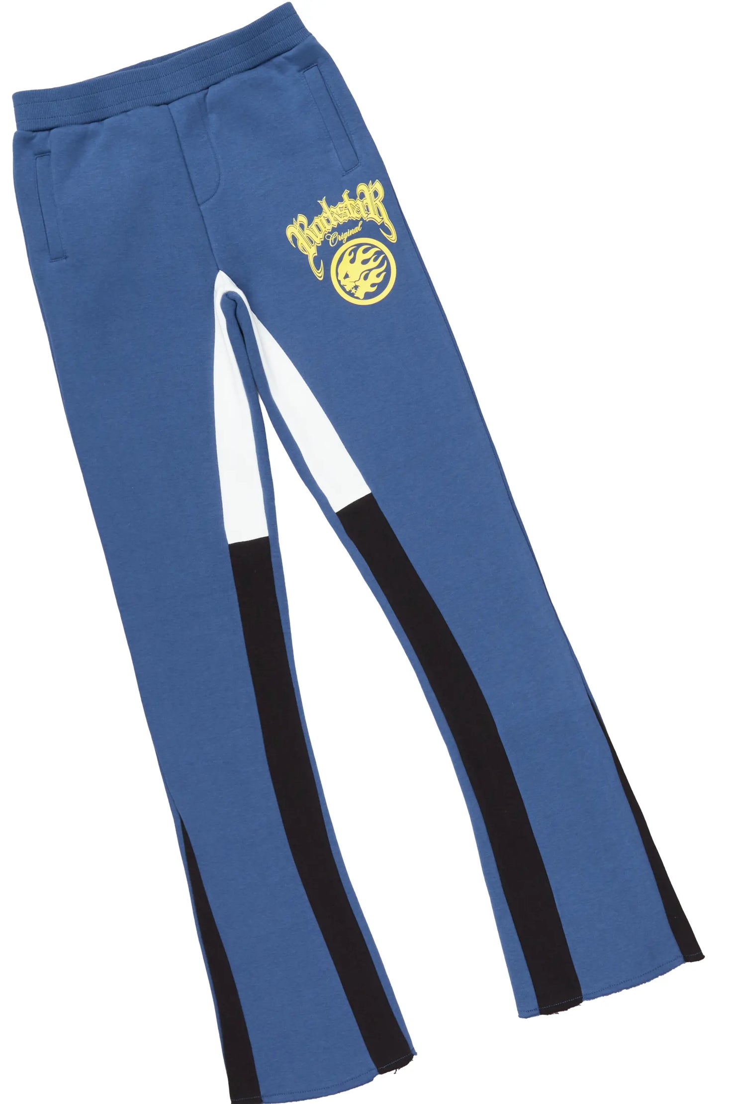 Girls Yadi Navy Hoodie Super Stacked Flare Track Set