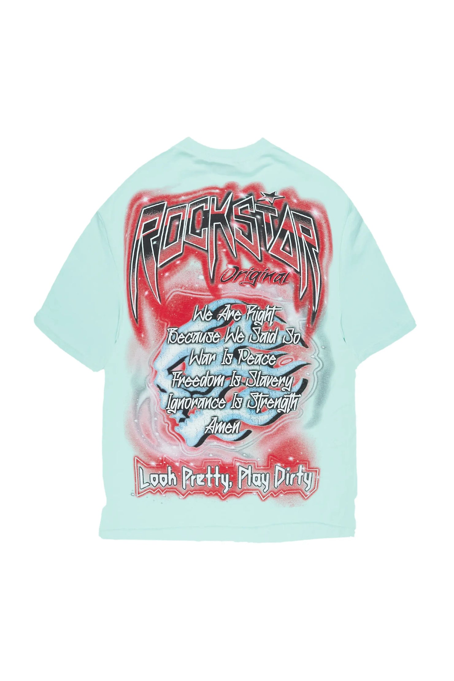 Play Dirty Powder Blue Mega Oversized T-Shirt