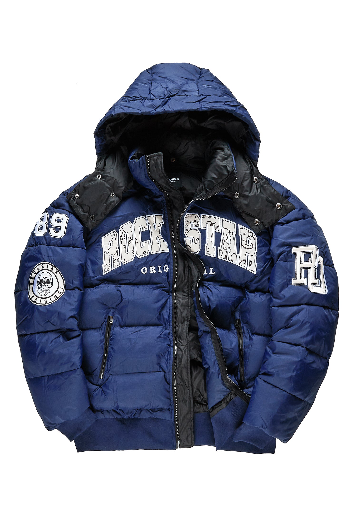 Girls Bronia Navy Puffer Jacket