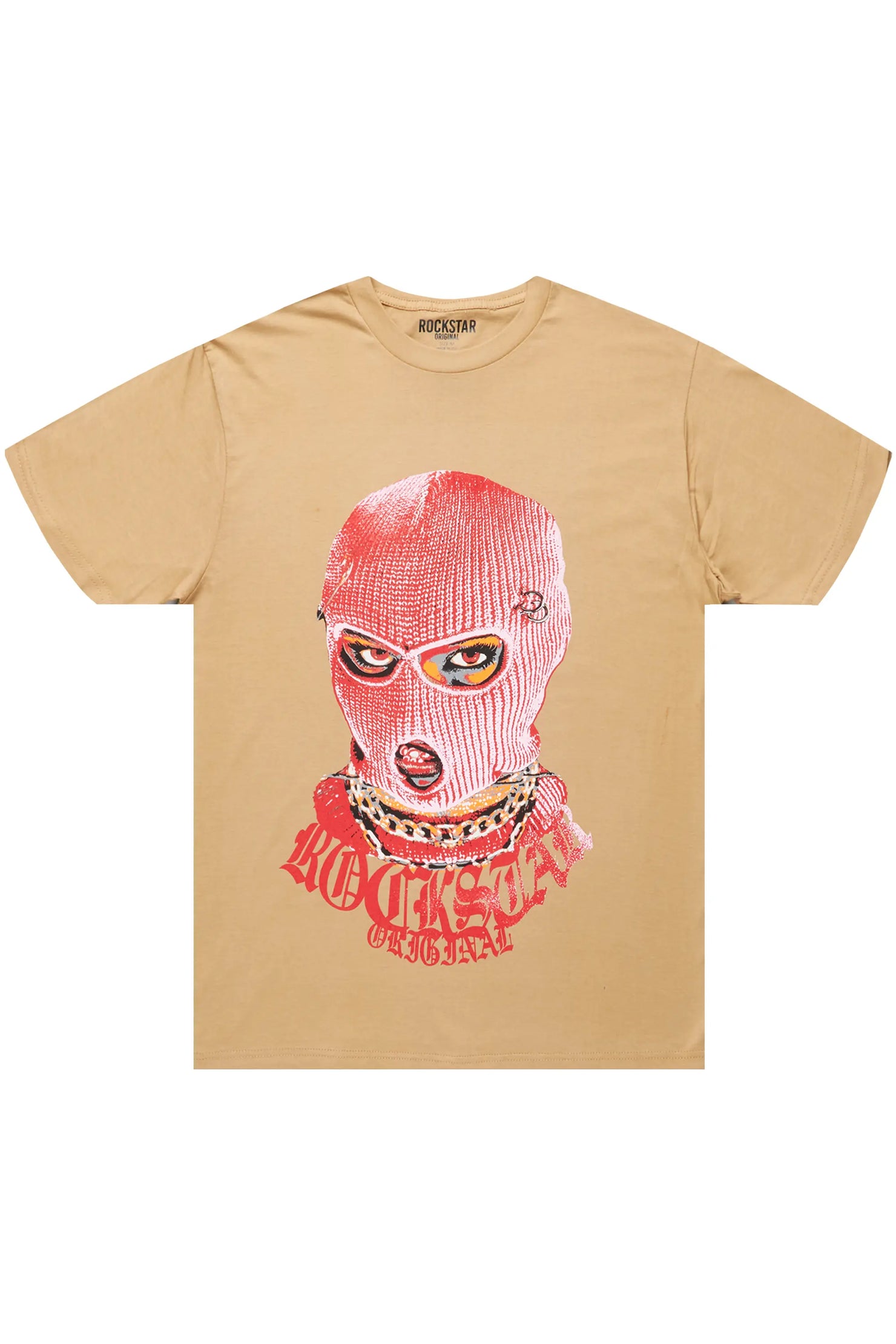 Murdra Beige Graphic T-Shirt