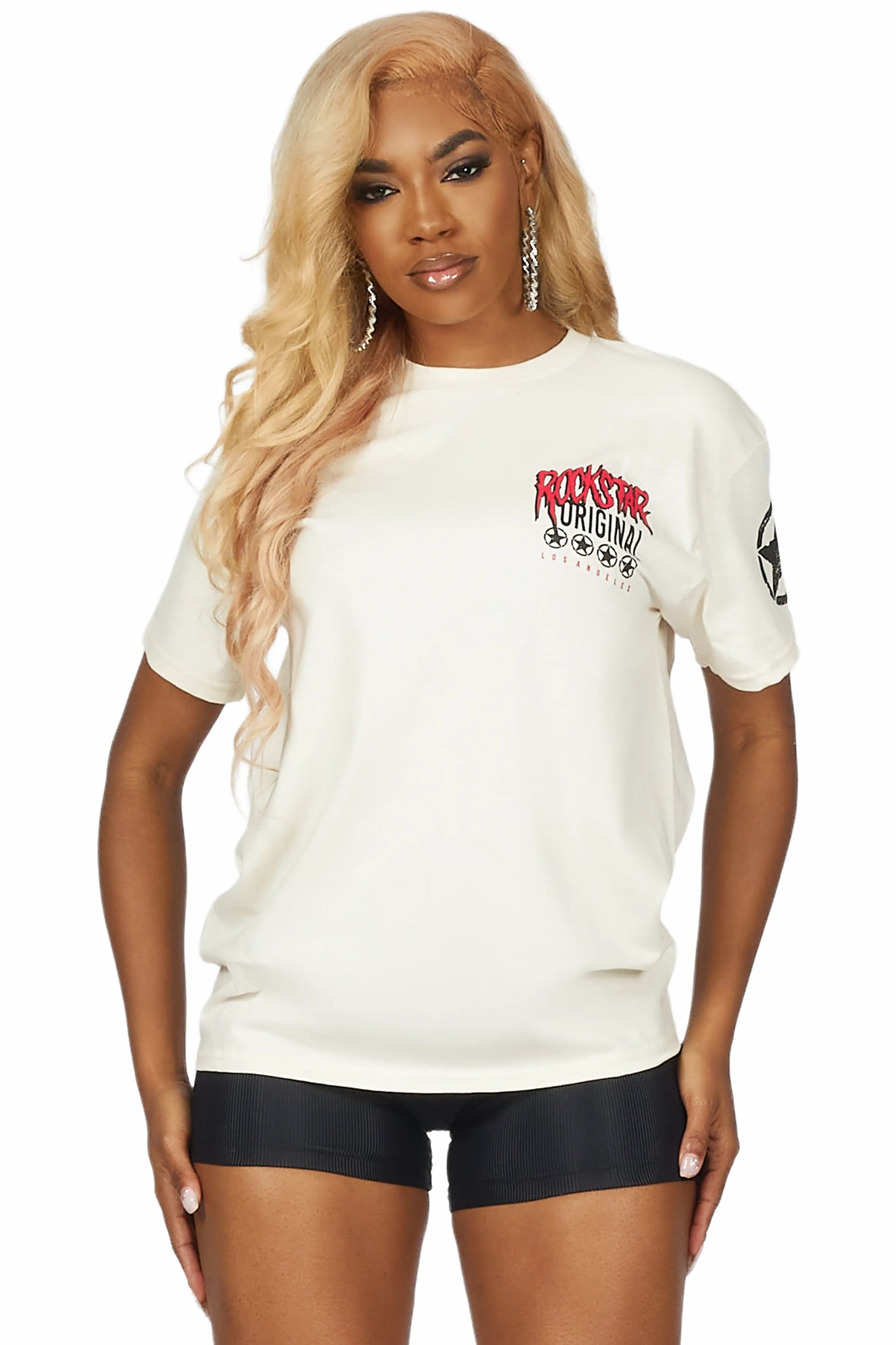 Diandra White Oversized T-Shirt