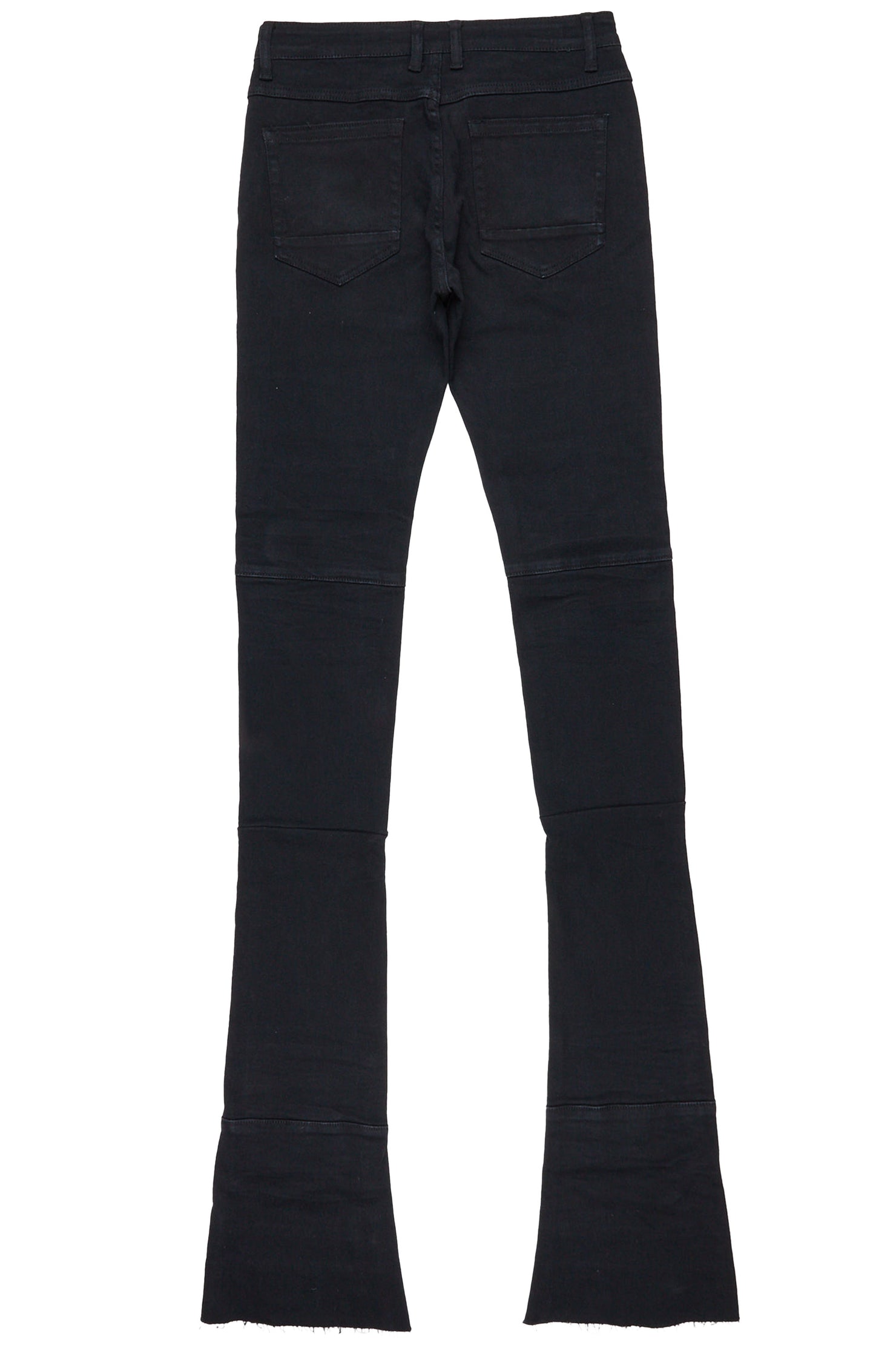 Cedar Black Super Stacked Flare Jean