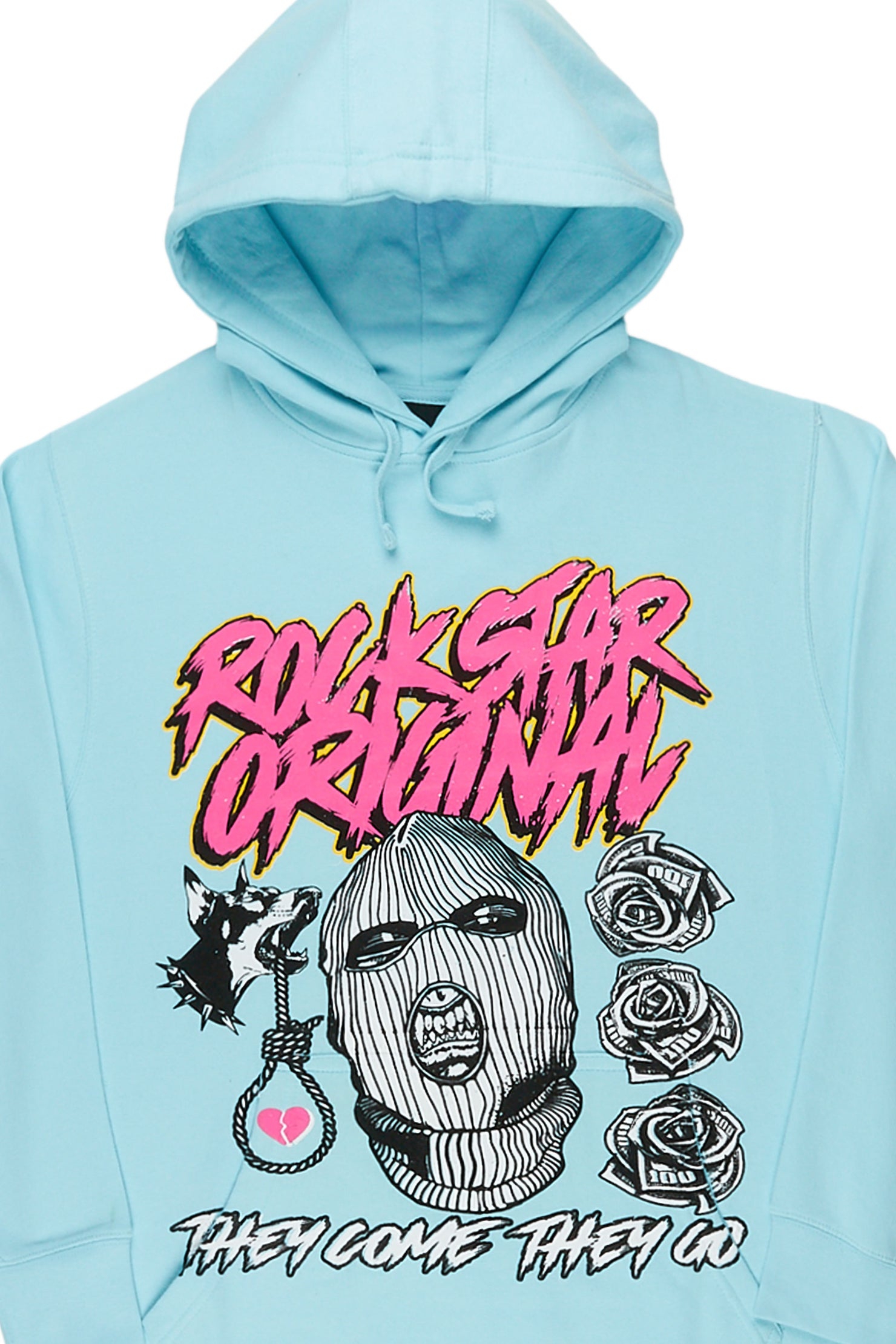 Clava Baby Blue Graphic Hoodie