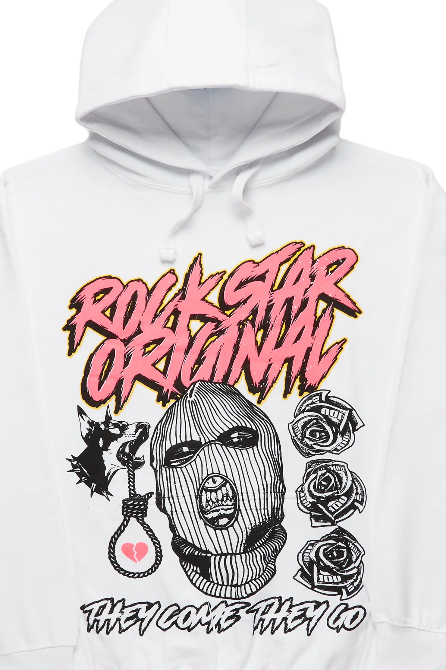 Clava White Graphic Hoodie