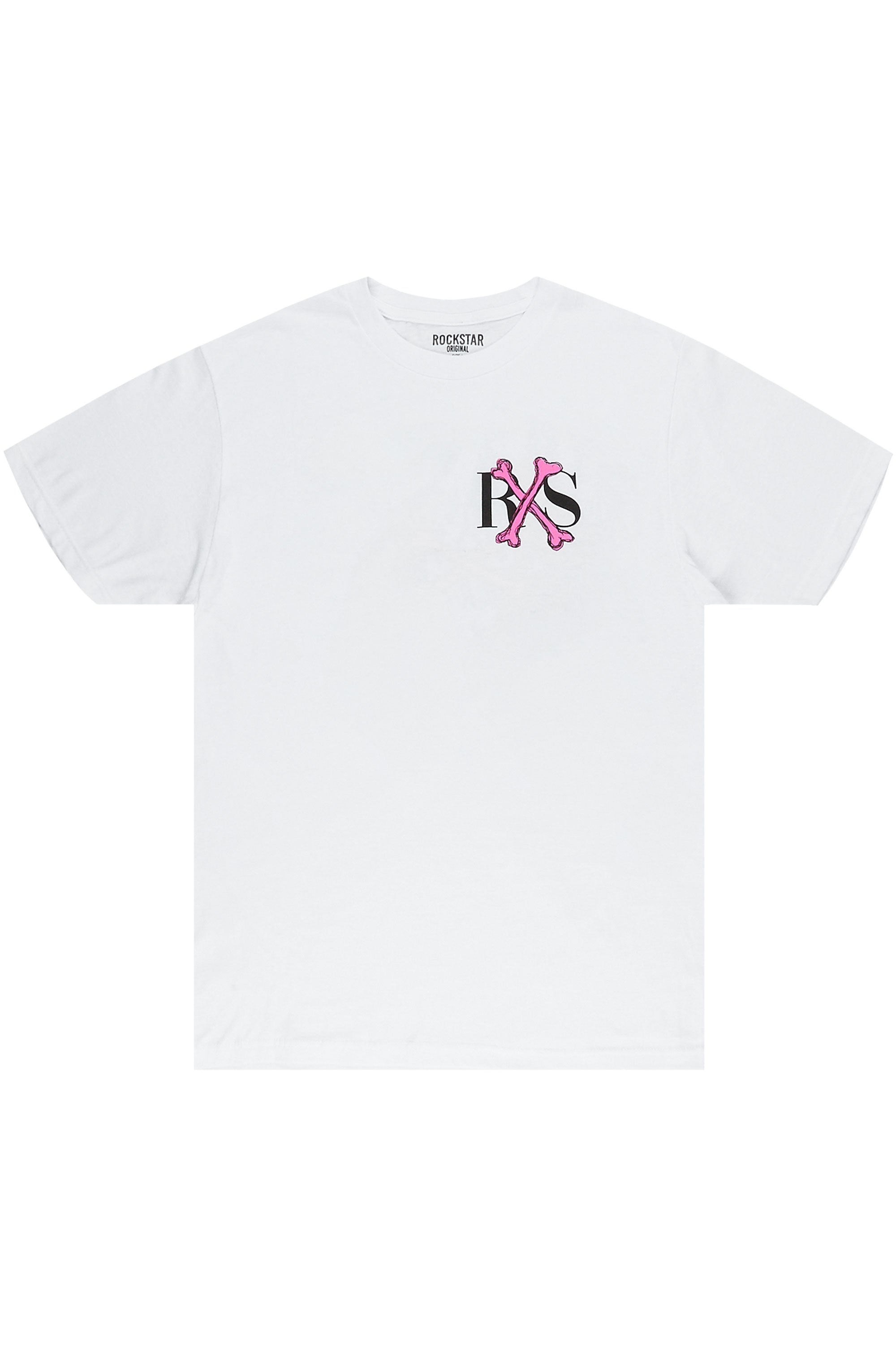 Cylens White Graphic T-Shirt