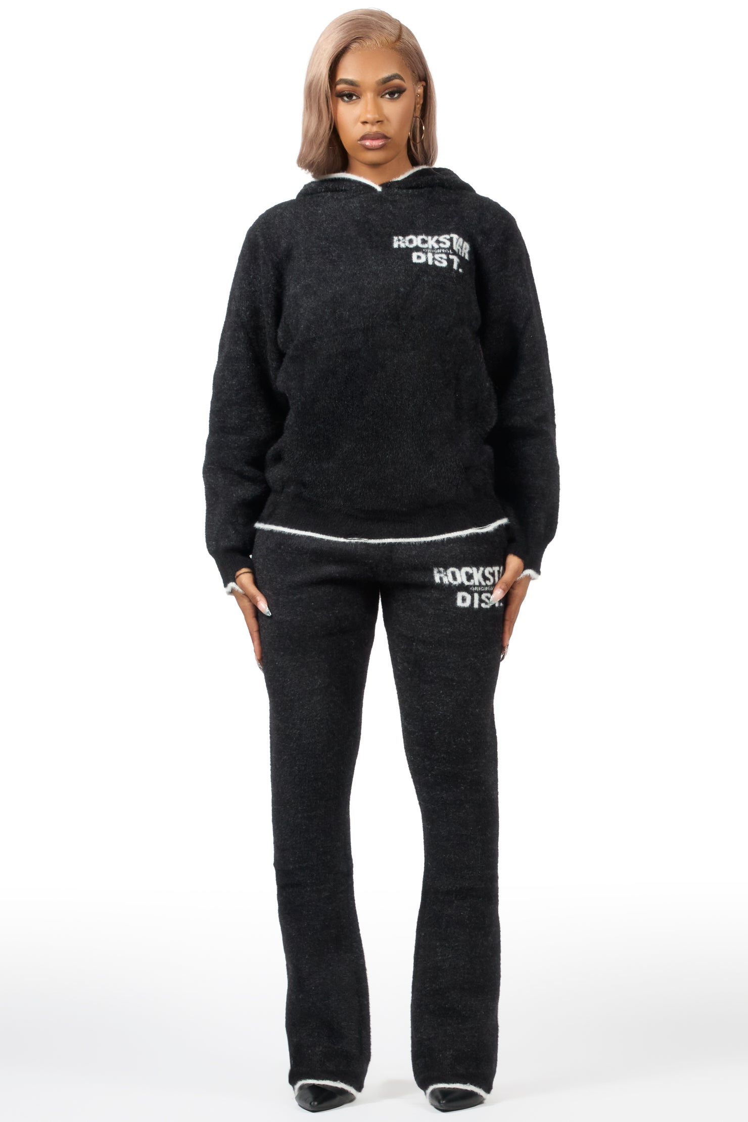 Talisha Black Super Stacked Trackset