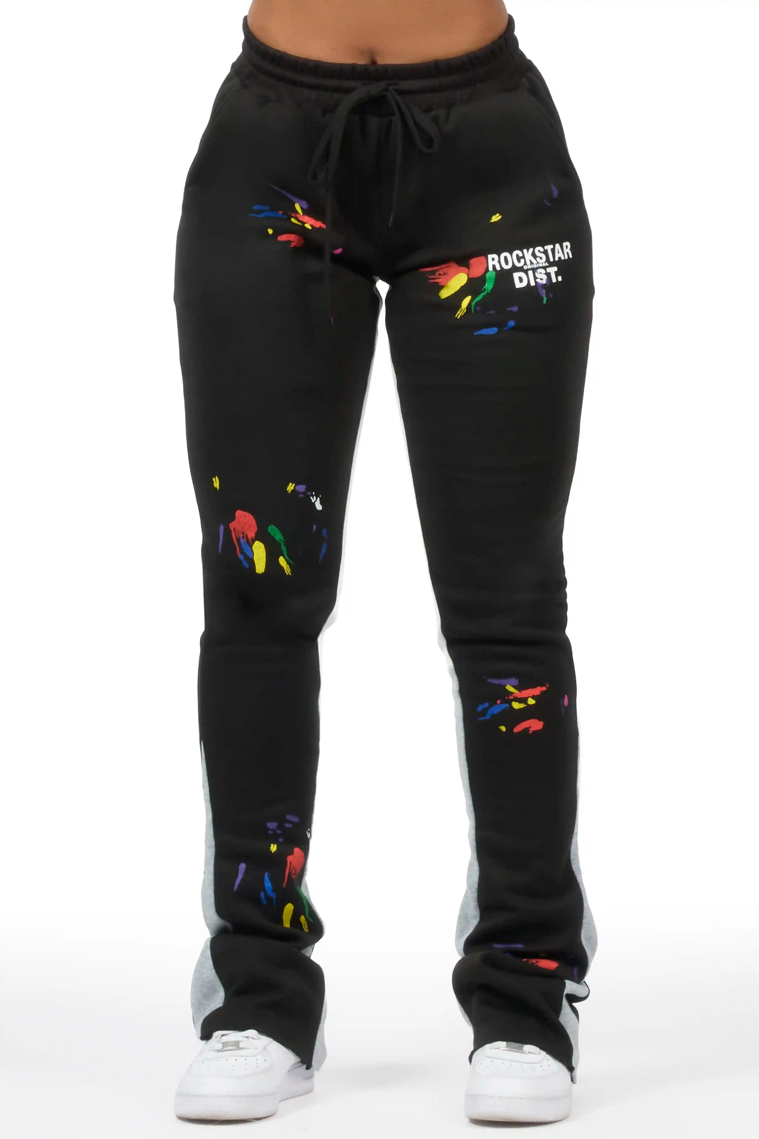 Karenthia 2.0 Black Stacked Track Pant