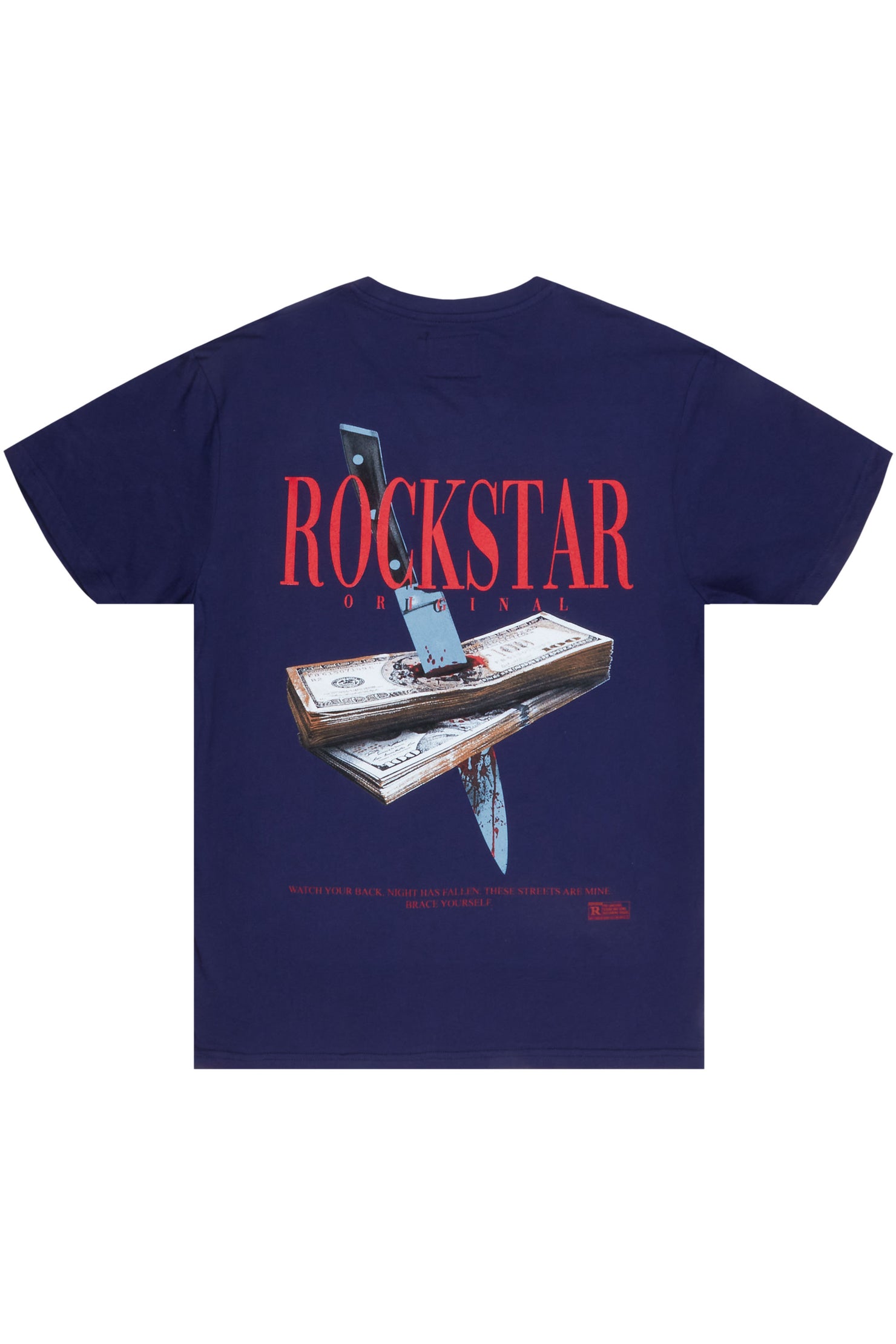 Dayte Nite Navy Graphic T-Shirt