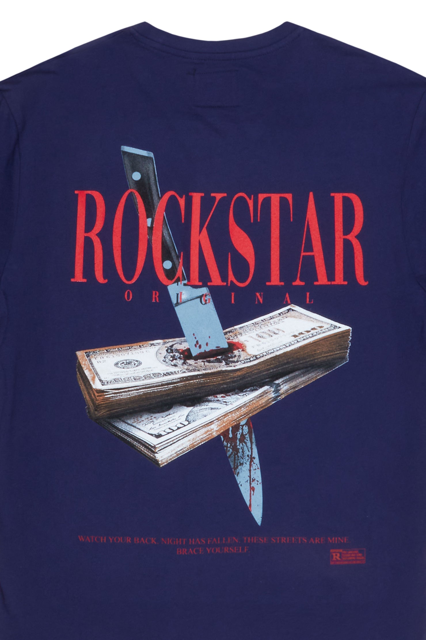 Dayte Nite Navy Graphic T-Shirt