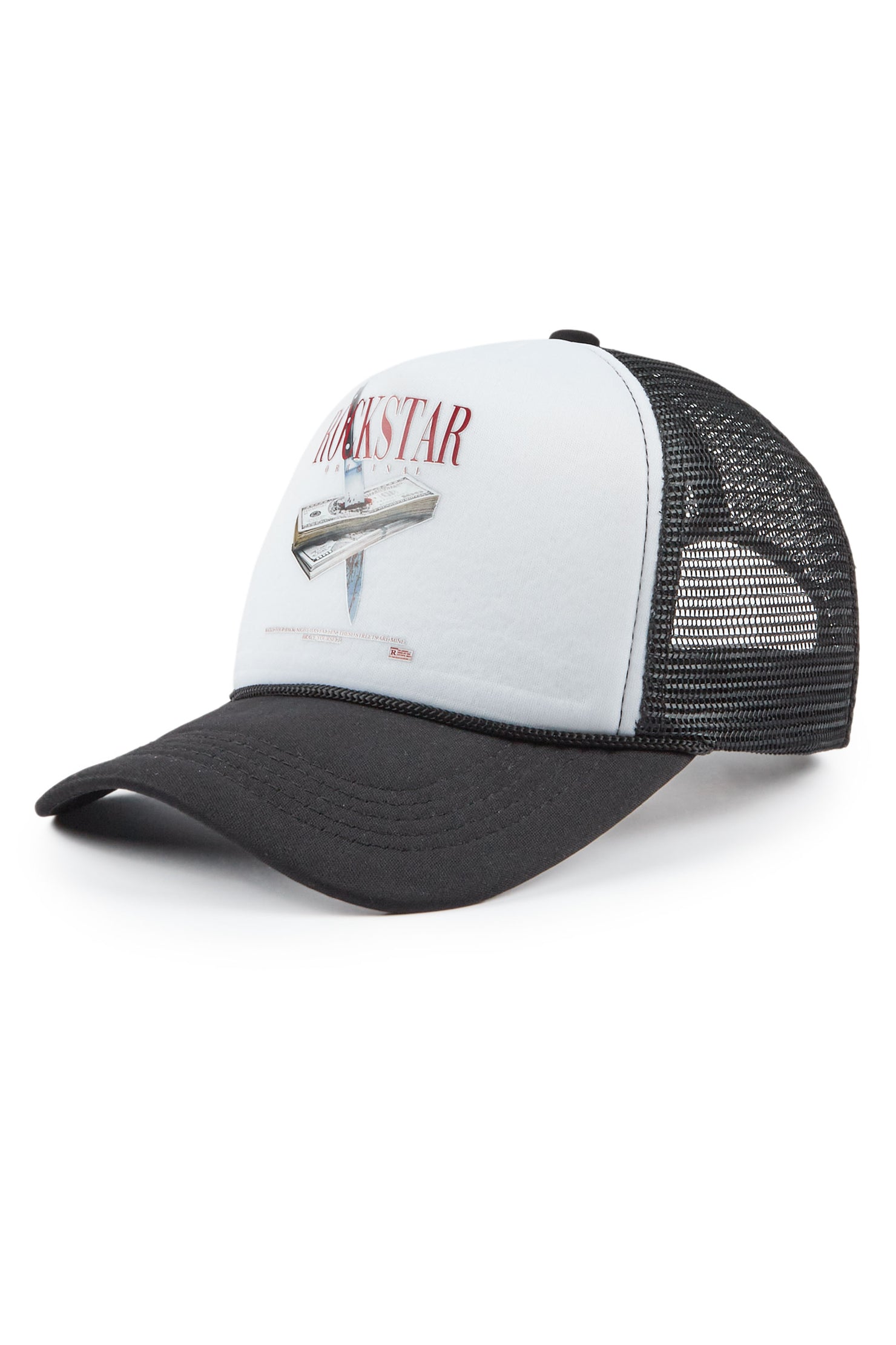 Dayte Nite White/Black Trucker Hat