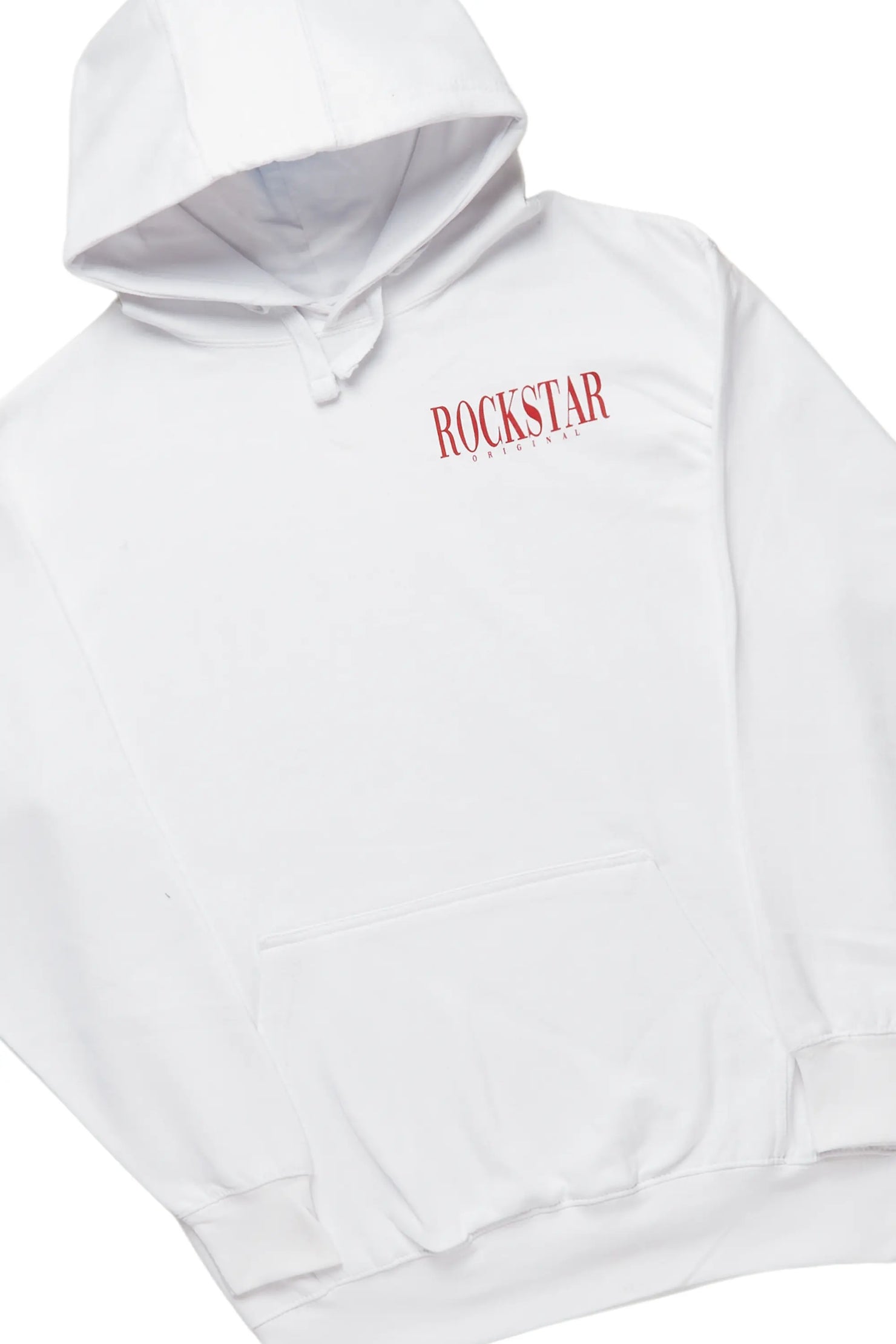 Dayte Nite White/Red Hoodie Super Stack Track Set
