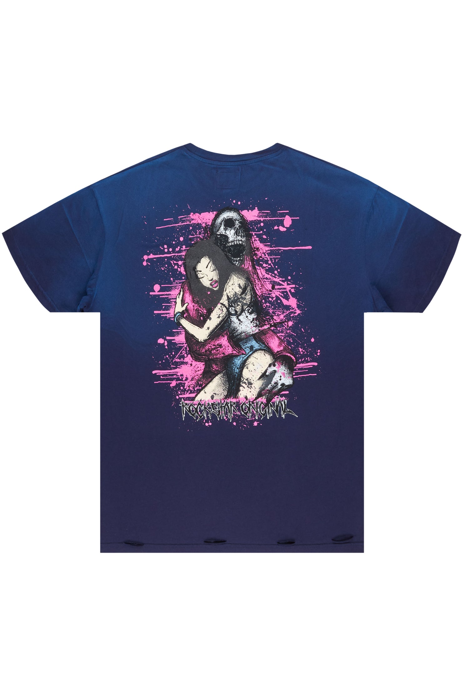 Demonia Navy Graphic T-Shirt