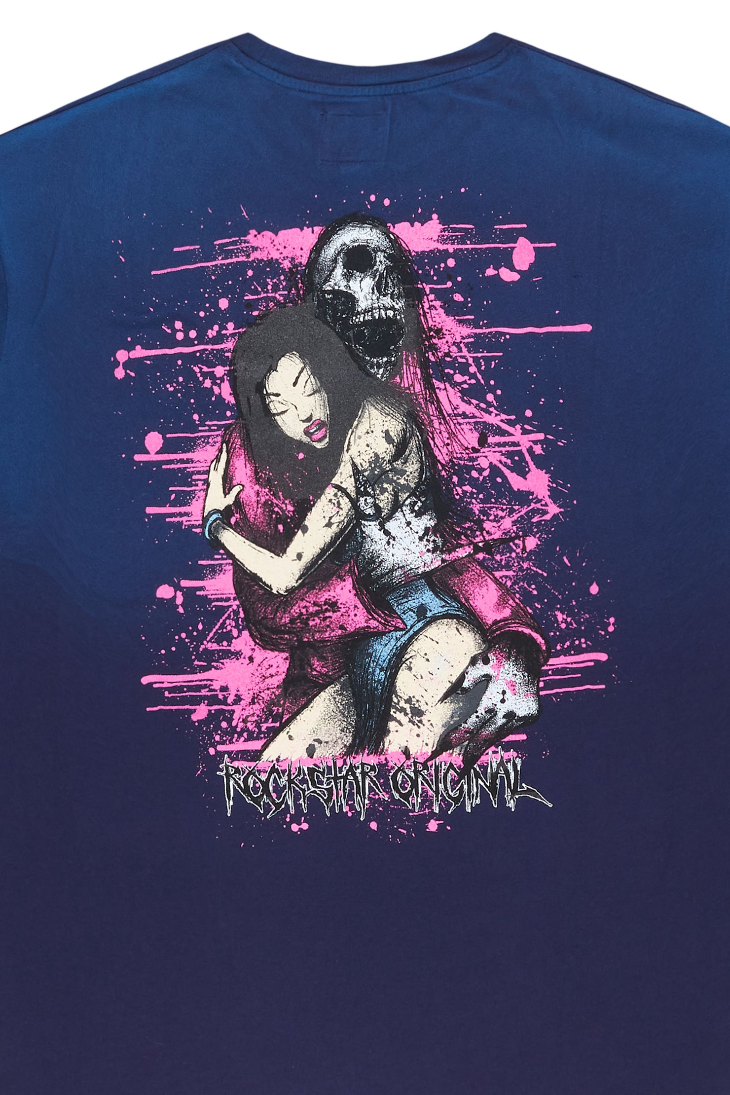 Demonia Navy Graphic T-Shirt