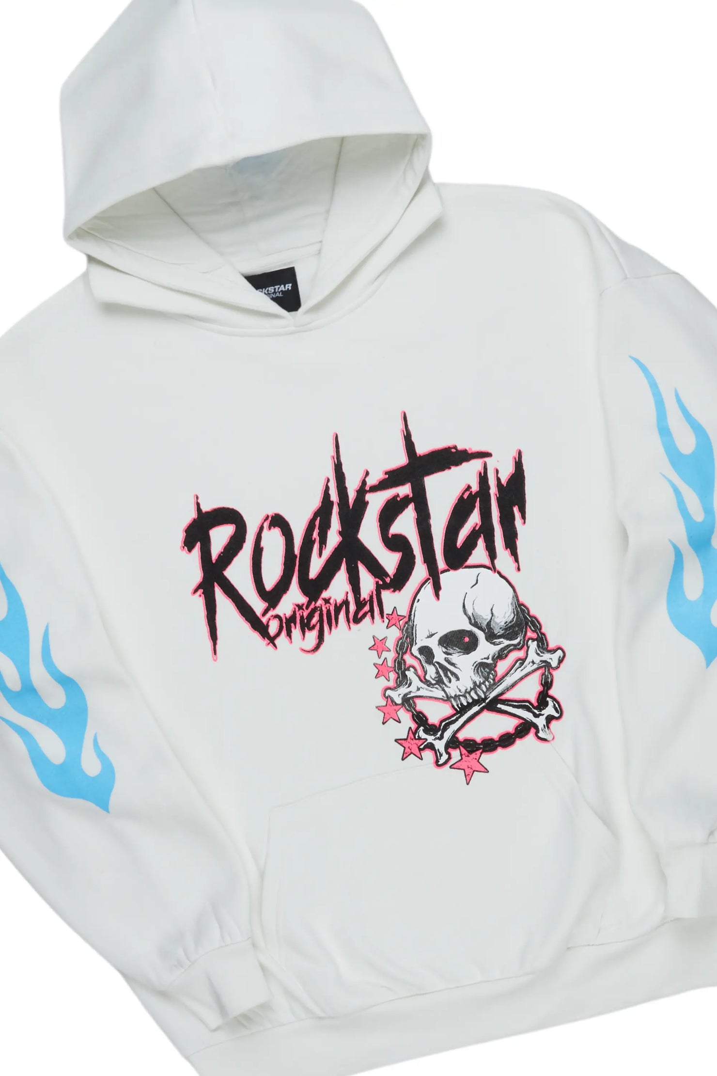 Destro Stone Oversized Hoodie Stacked Flare Set