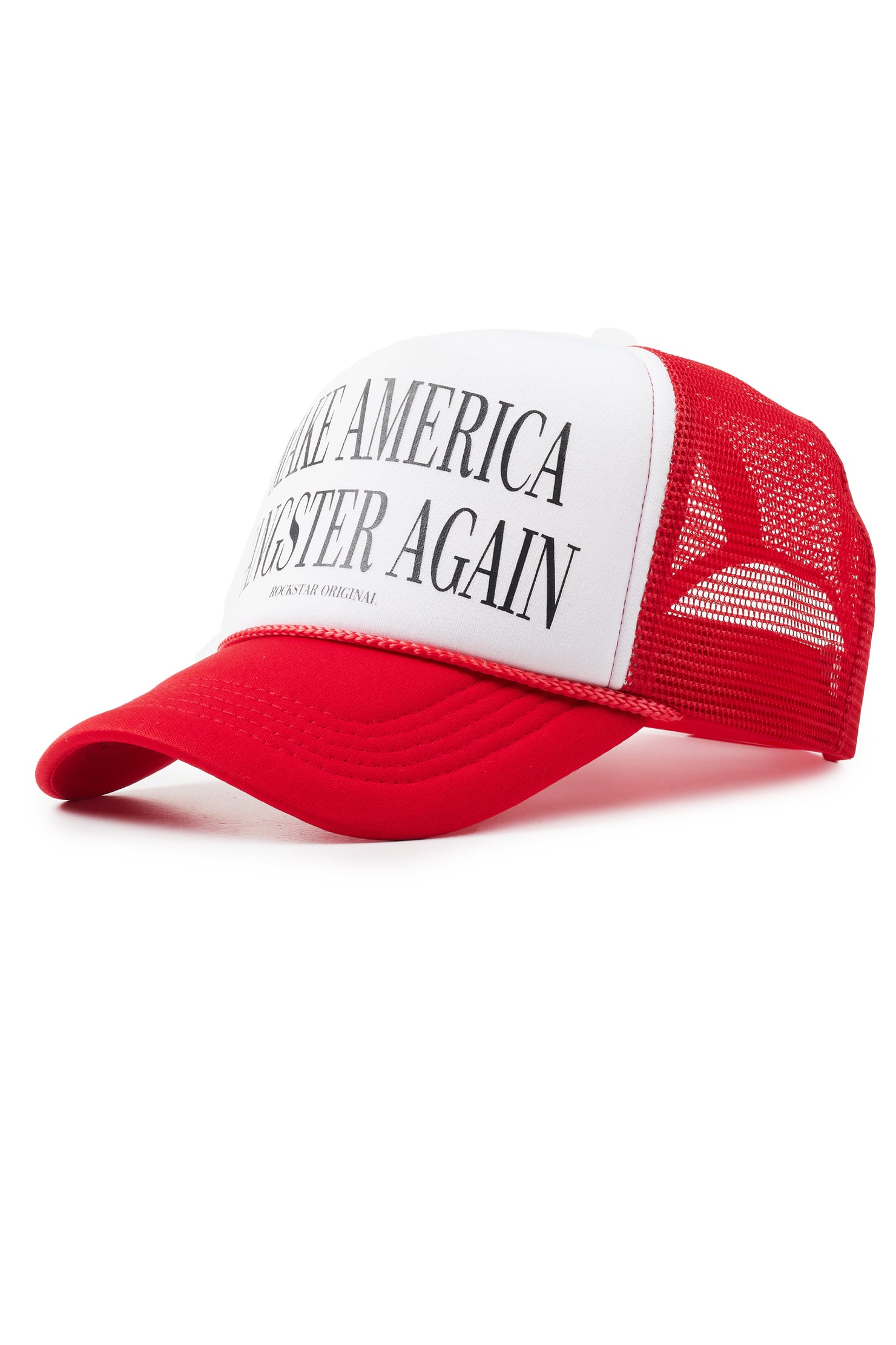 Nyokia White/Red Trucker Hat