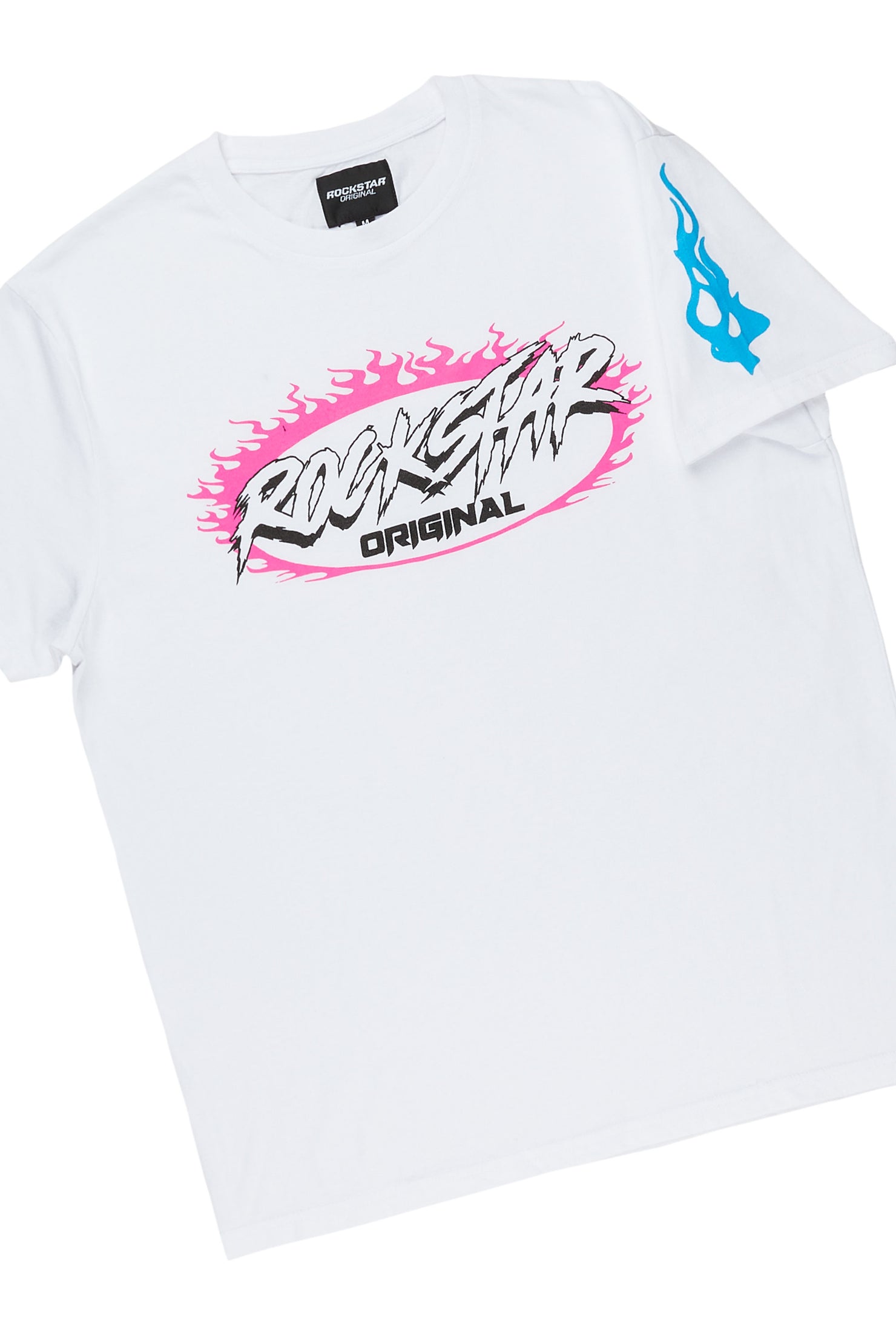 Draven White T-Shirt Stacked Flare Trackset