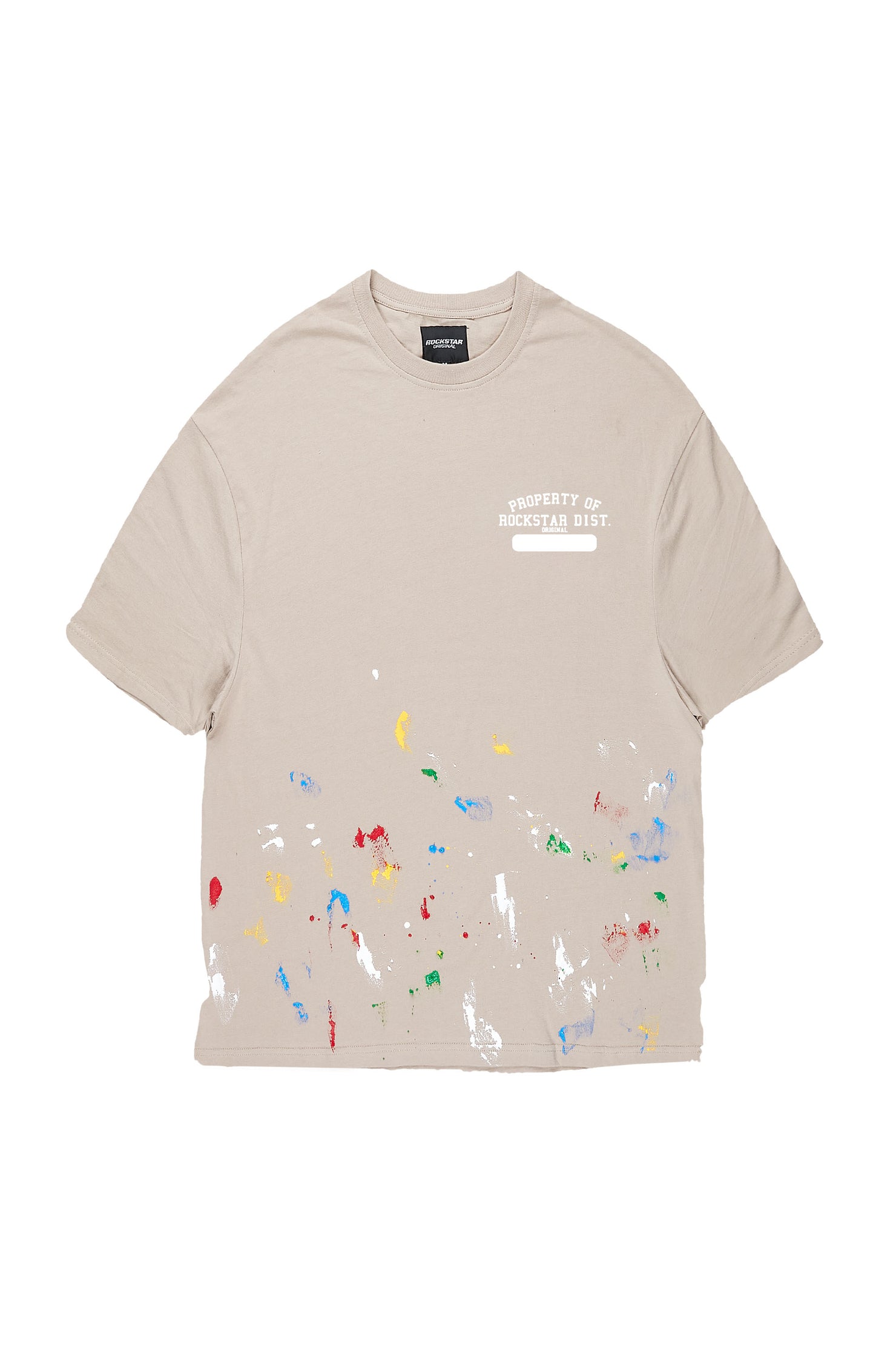 Drip Taupe Oversized T-Shirt