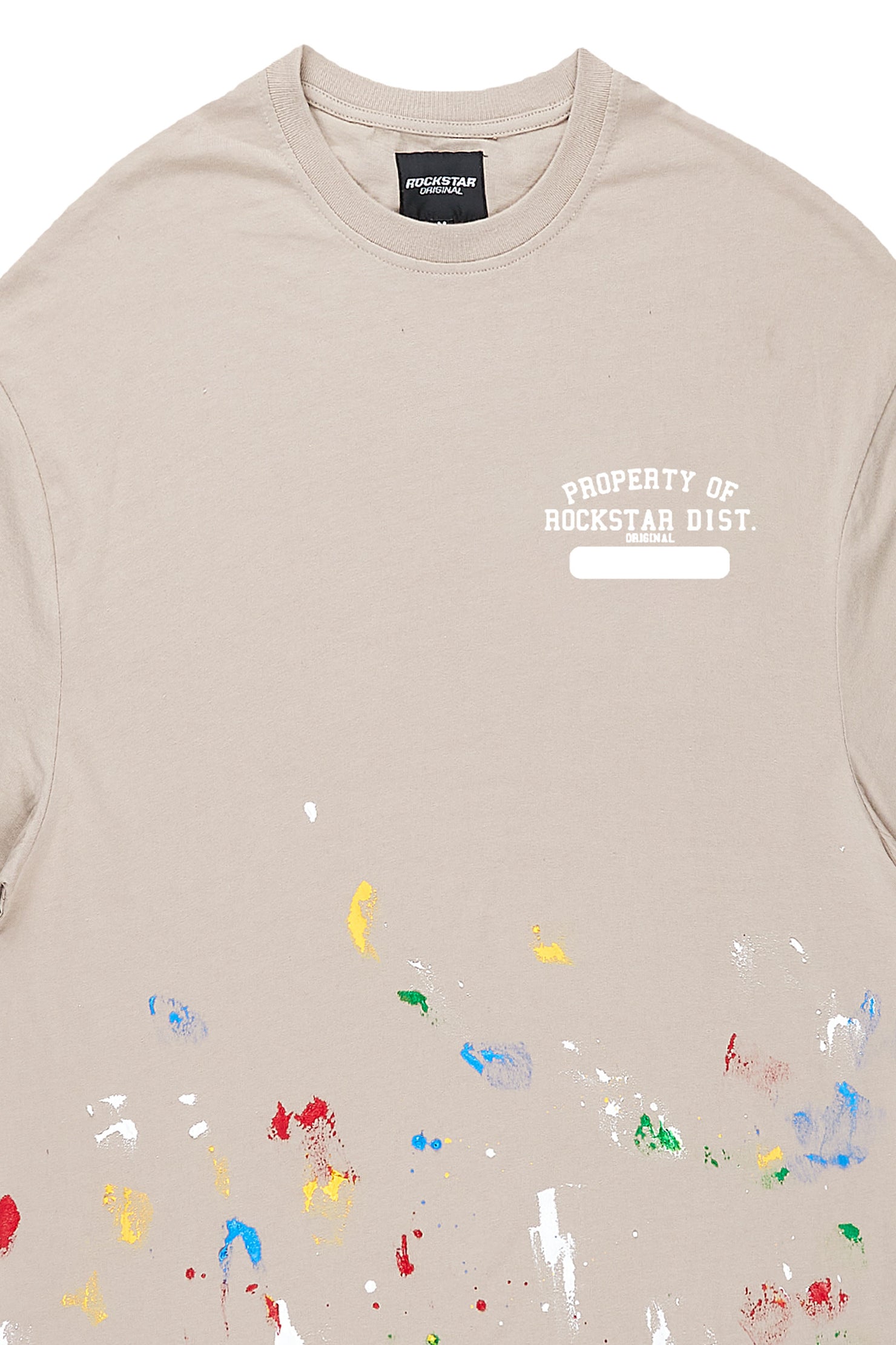 Drip Taupe Oversized T-Shirt