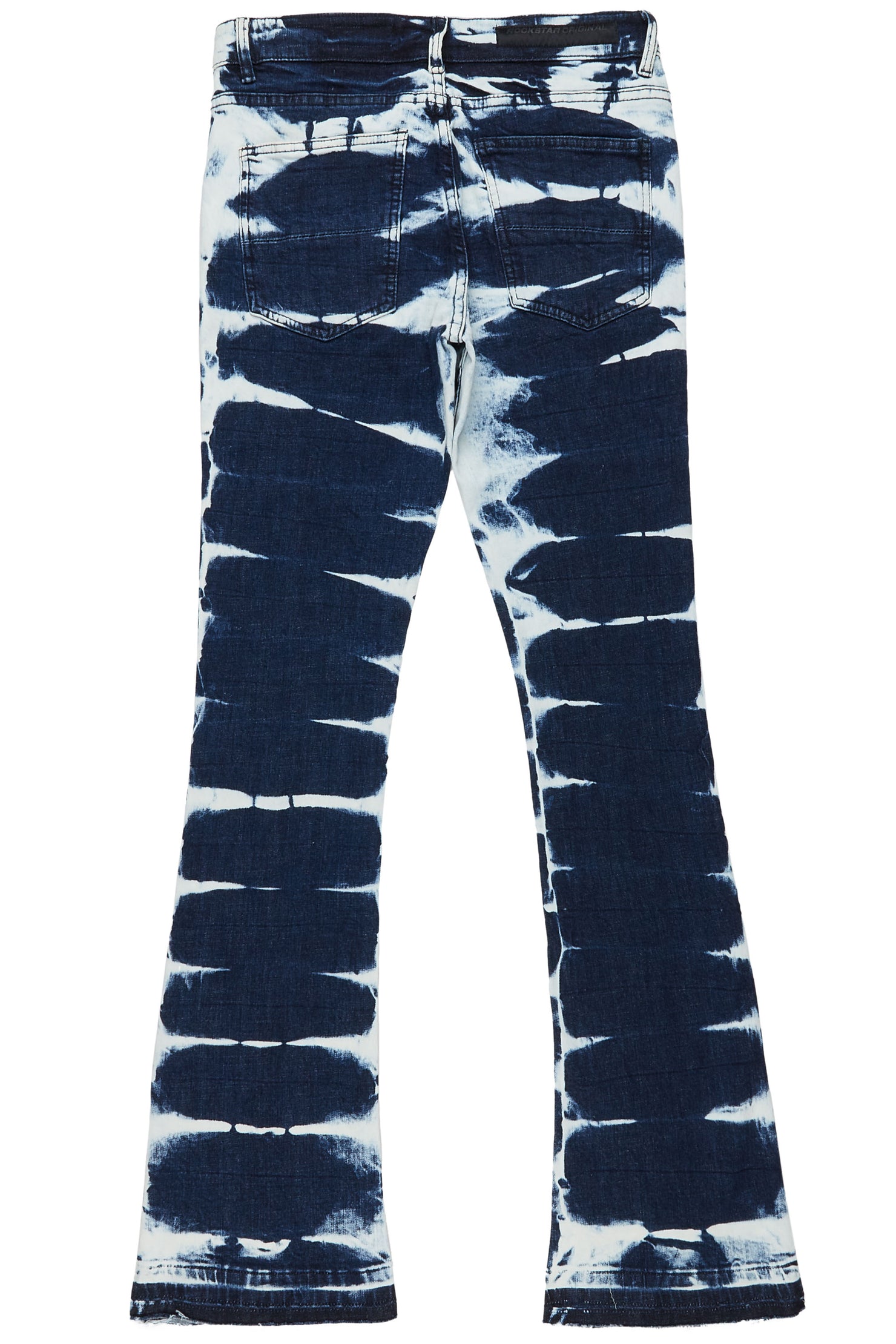 Dula Blue/White Stacked Flare Jean