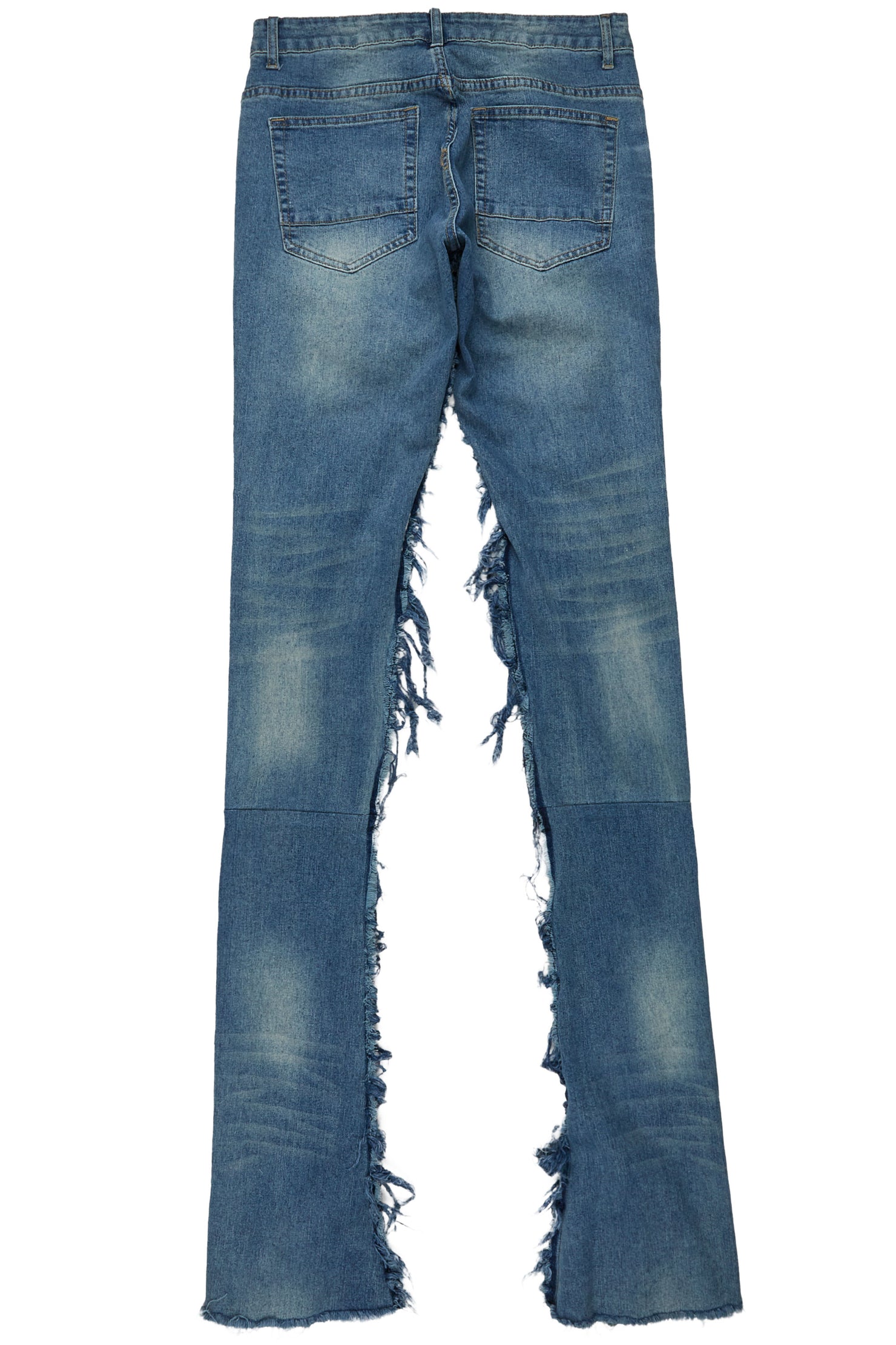 Eben Vintage Blue Super Stacked Flare Jean