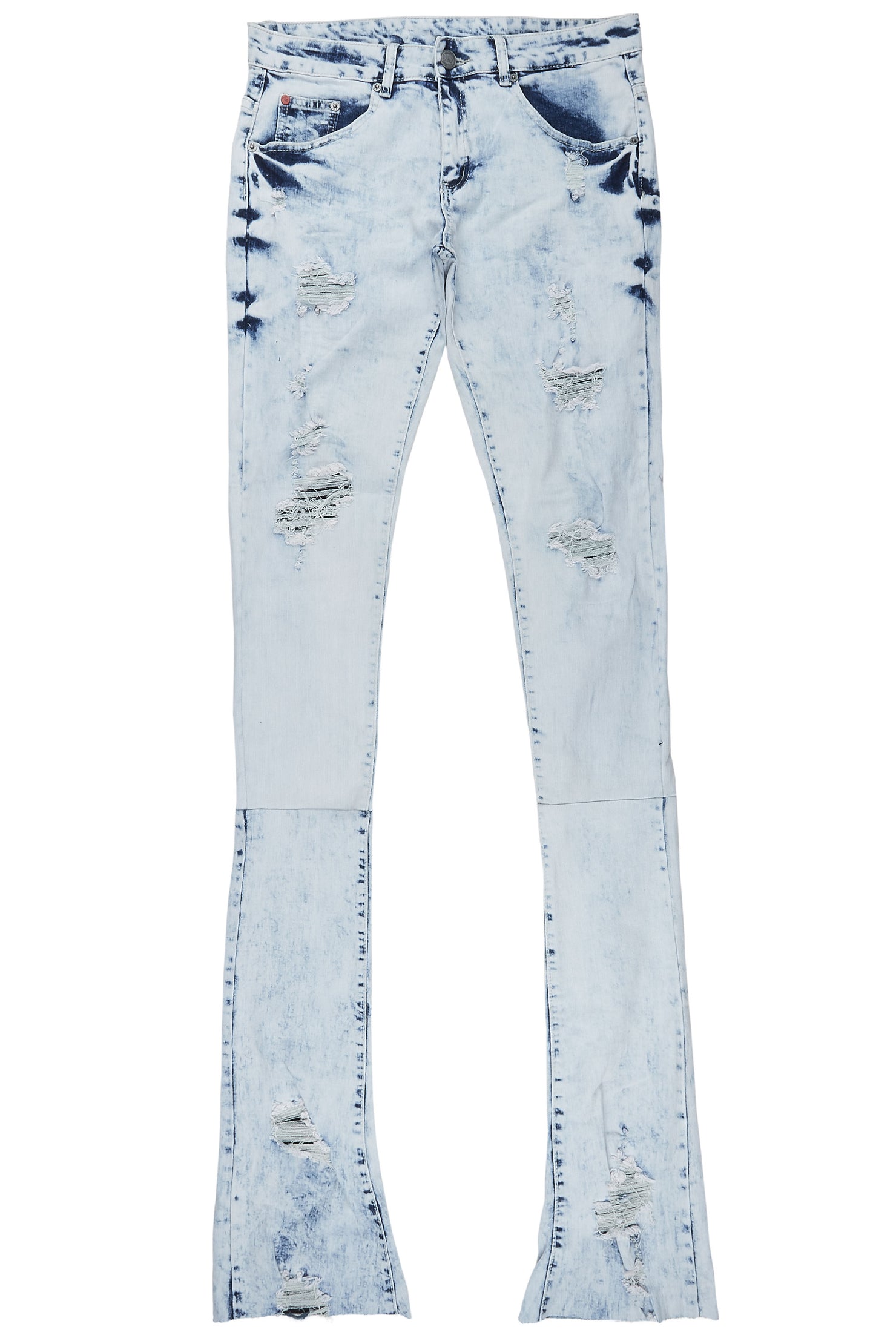 Edmar Ice Blue Super Stacked Flare Jean