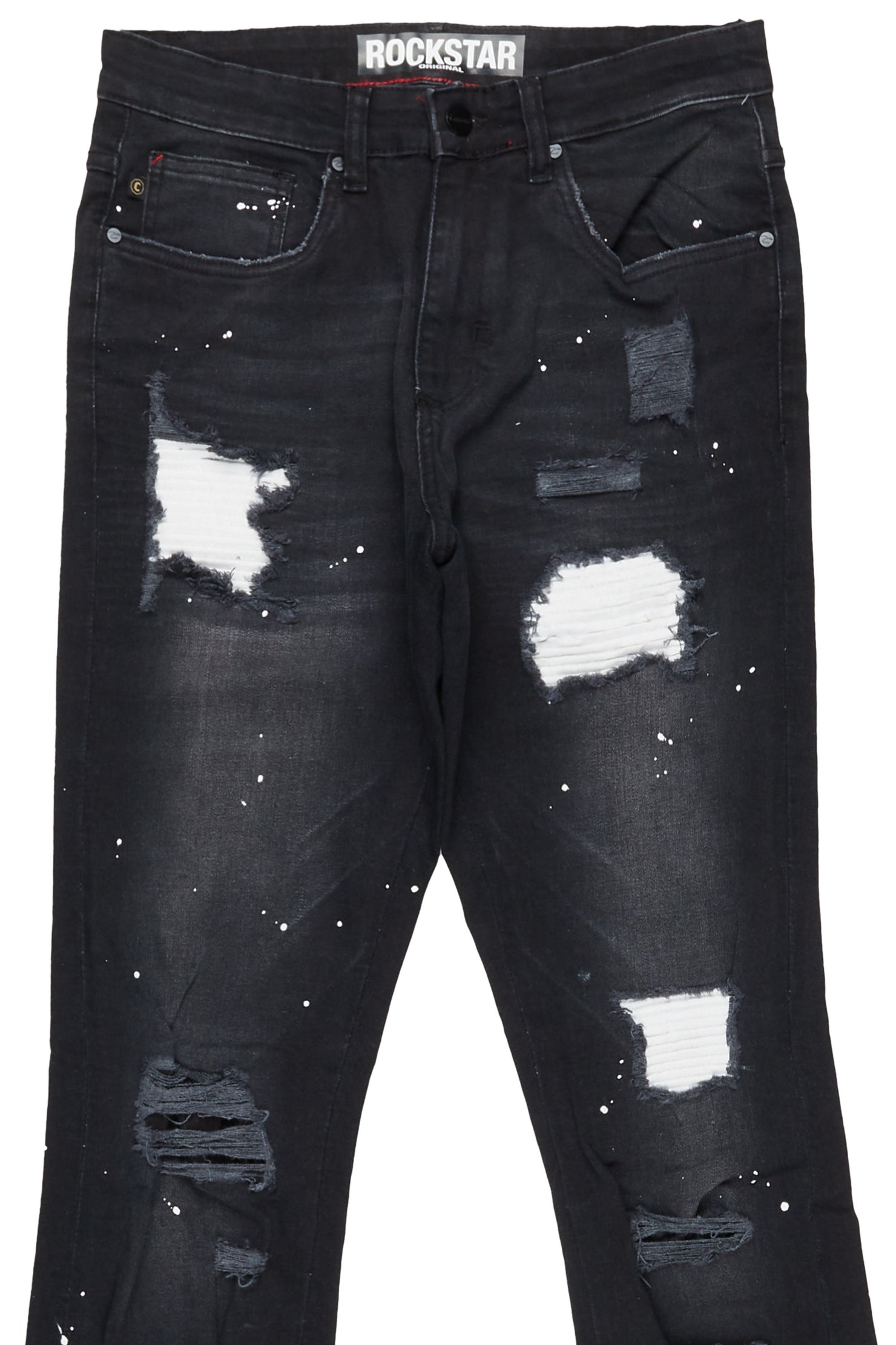 Edmund Black Stacked Flare Jean