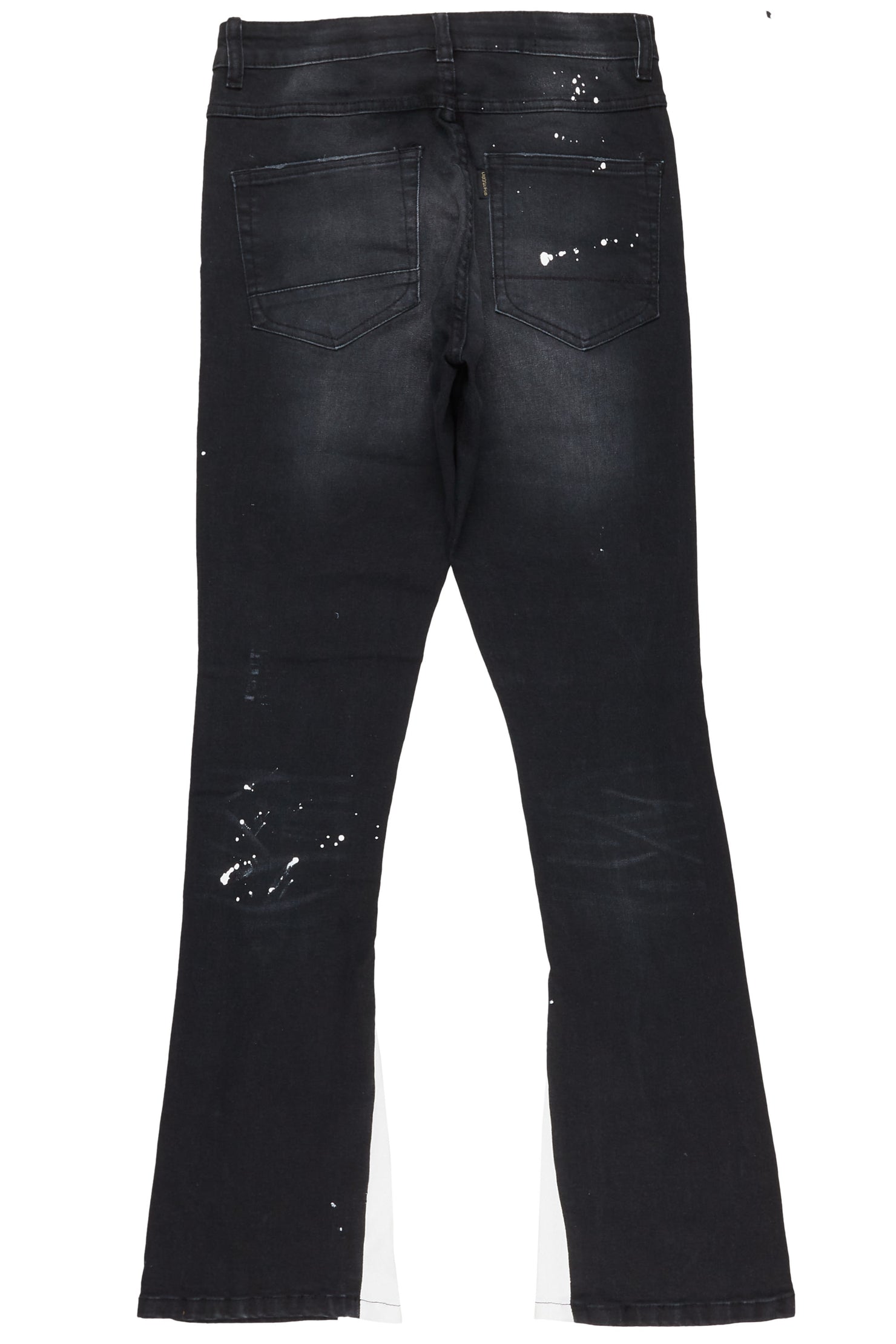 Edmund Black Stacked Flare Jean