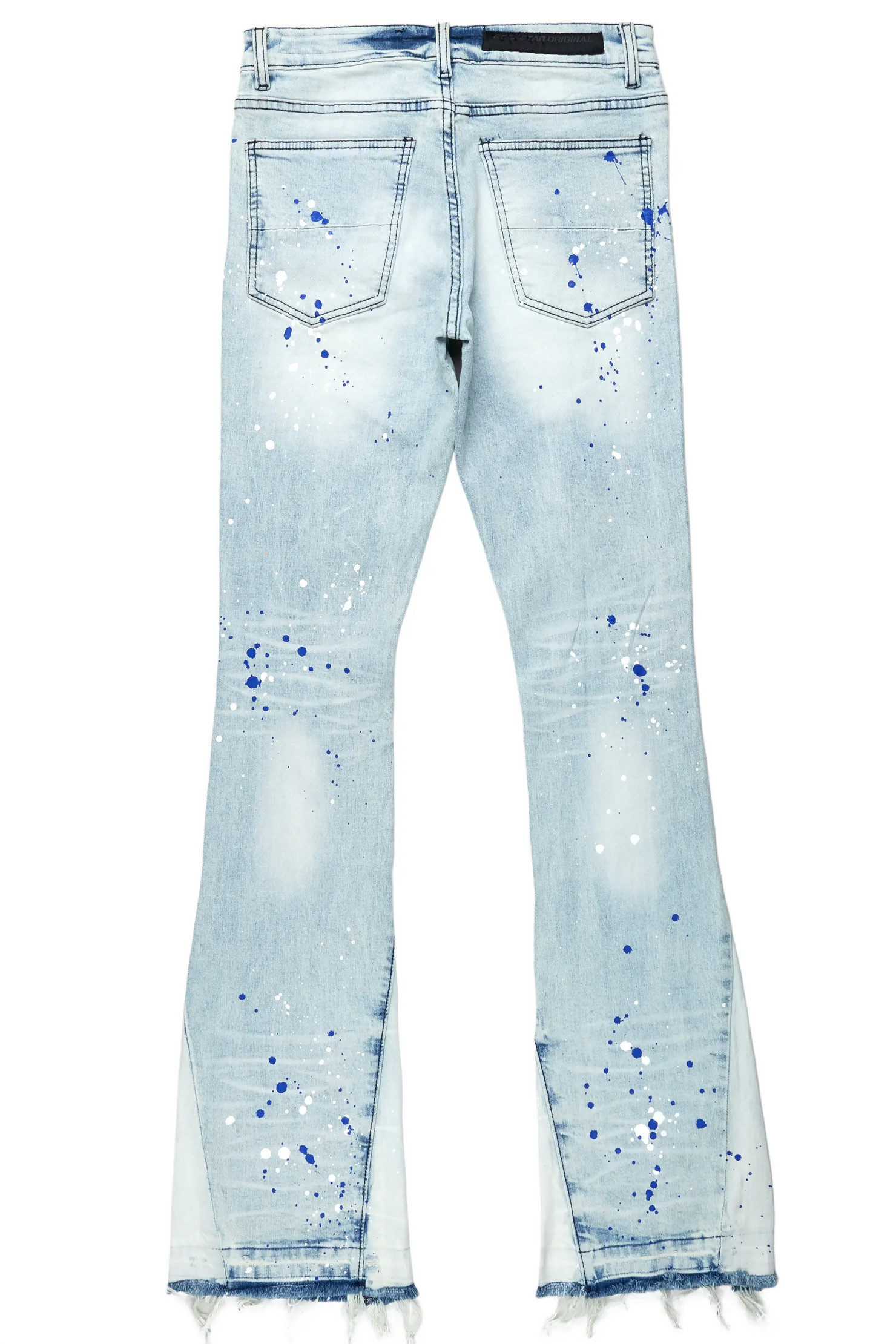 Eren Blue/Royal Blue Stacked Flare Jean