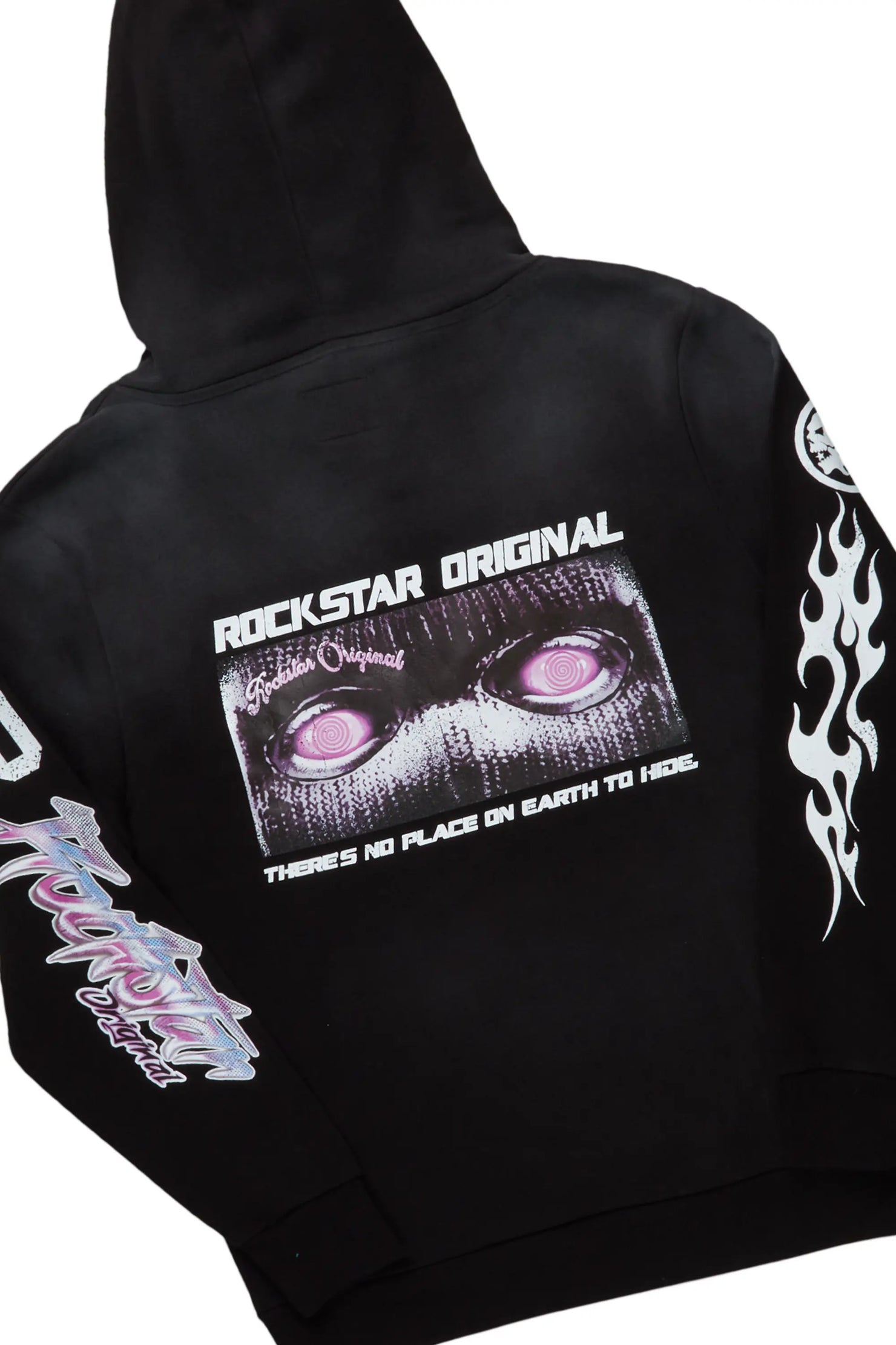 Ernesto Black Hoodie/Stacked Flare Pant Track Set