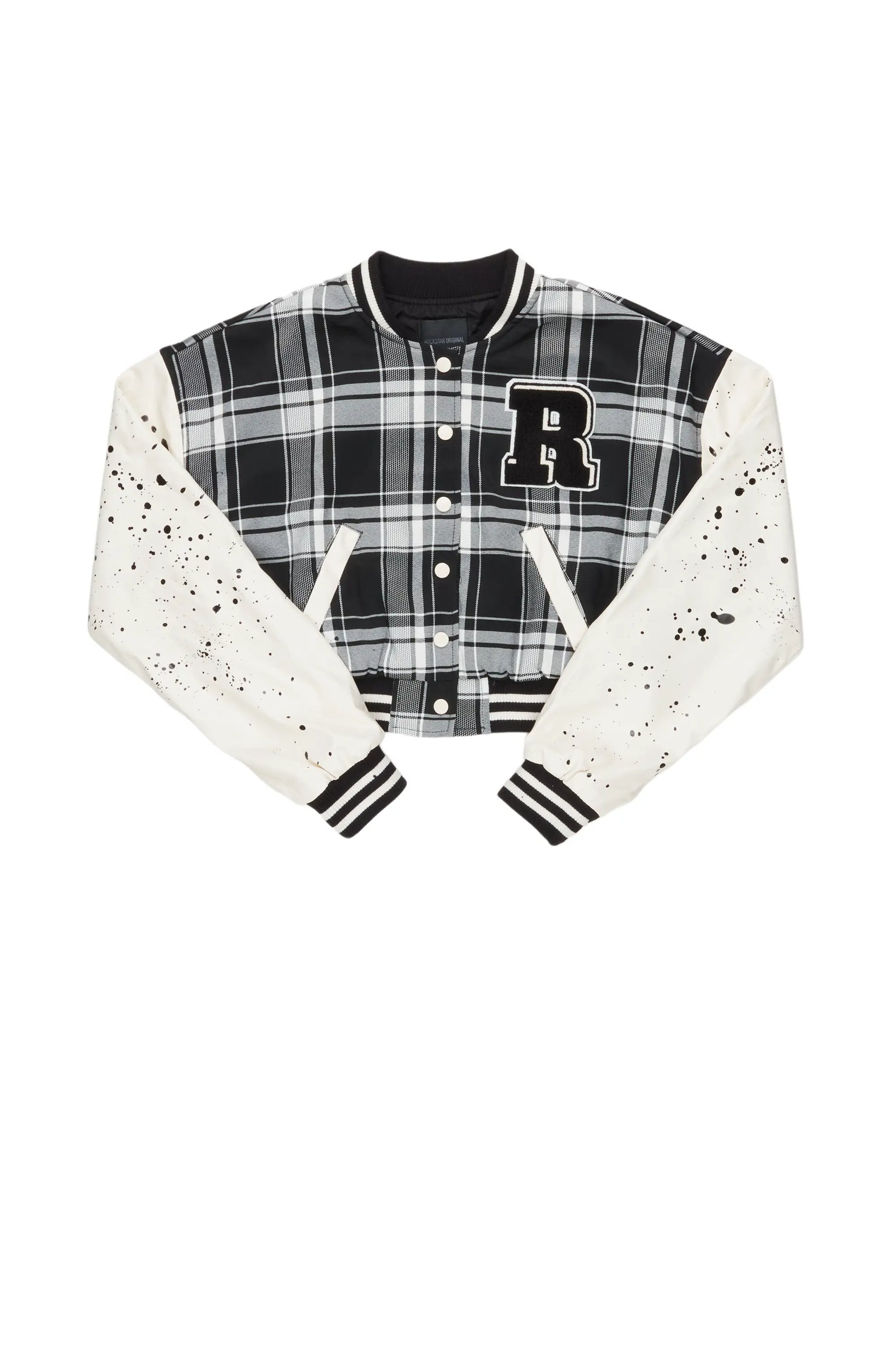 Essie Black Plaid Jacket