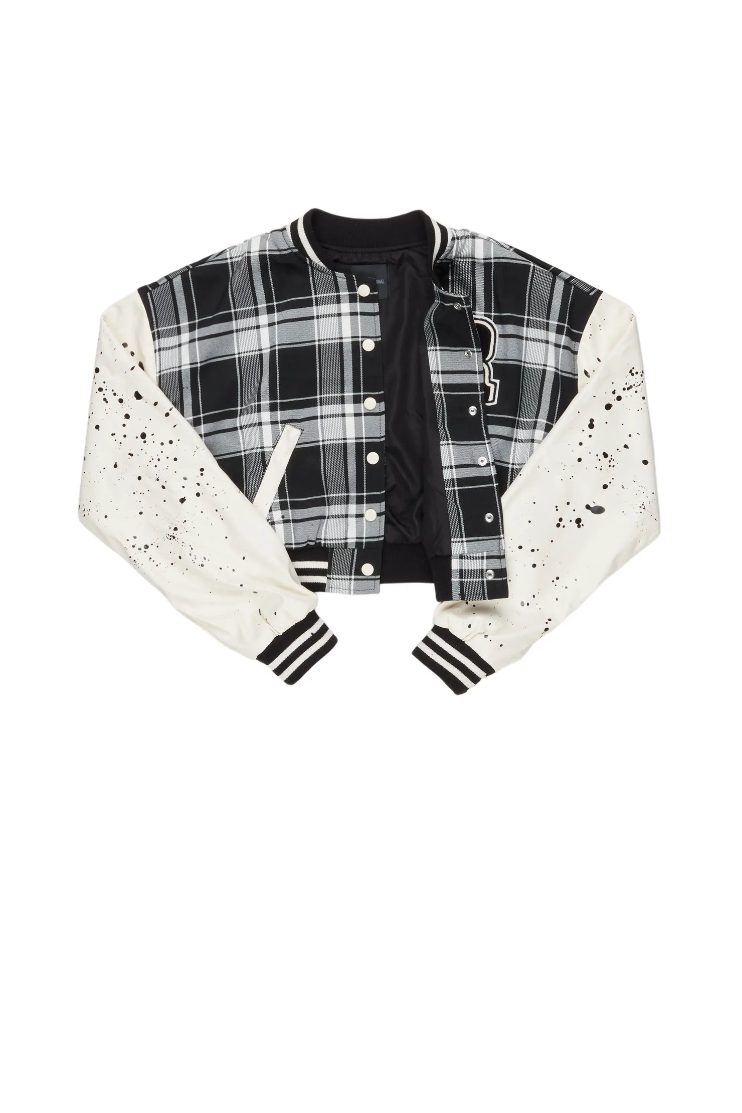 Essie Black Plaid Jacket