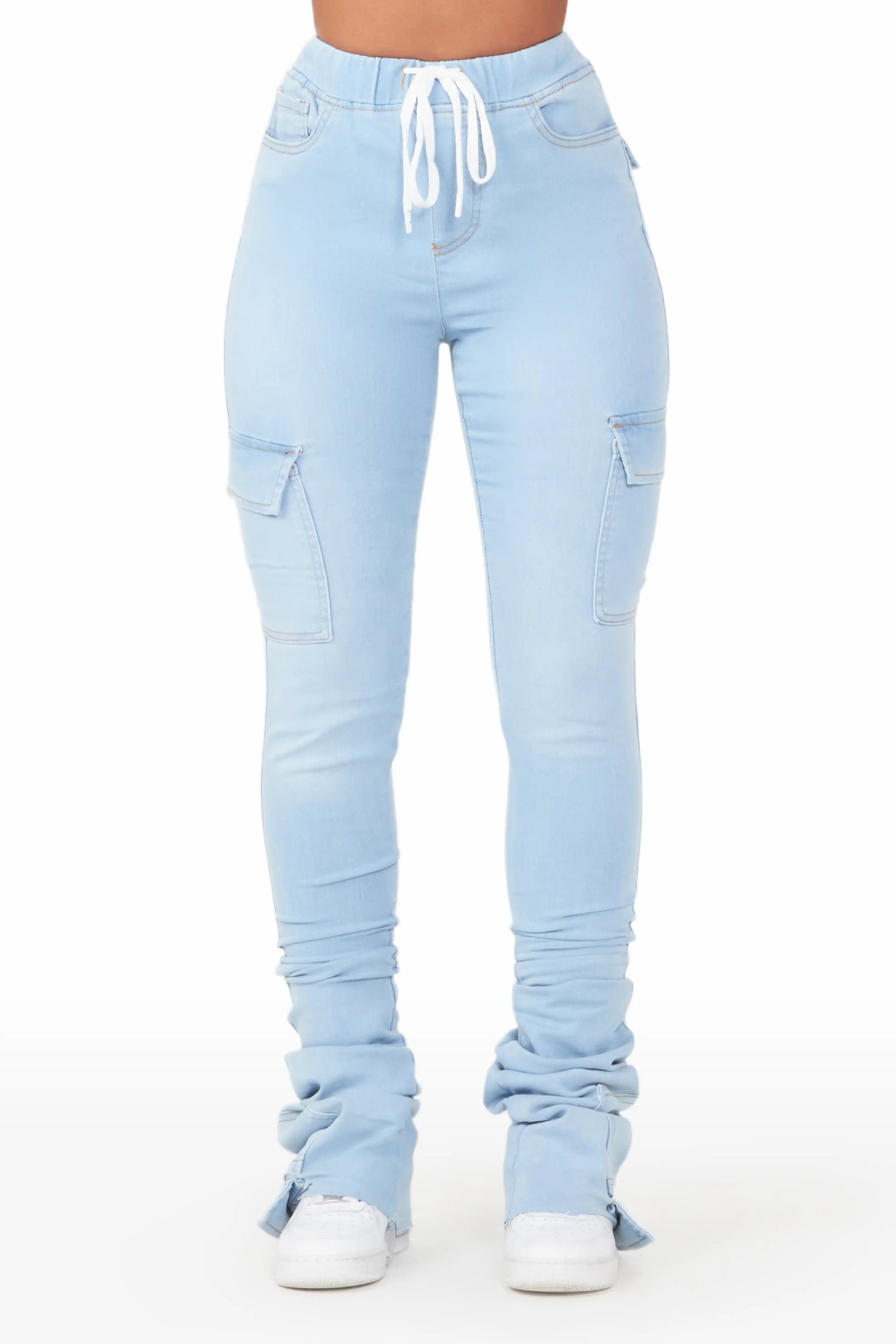 Evey Light Wash Super Stacked Jean