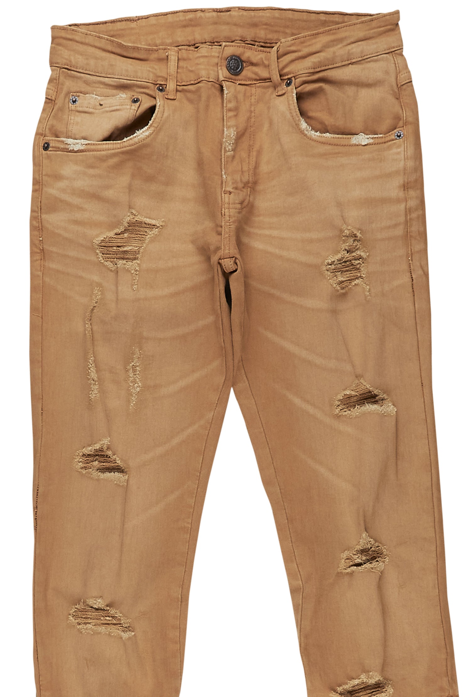 Ezio Gold Stacked Flare Jean