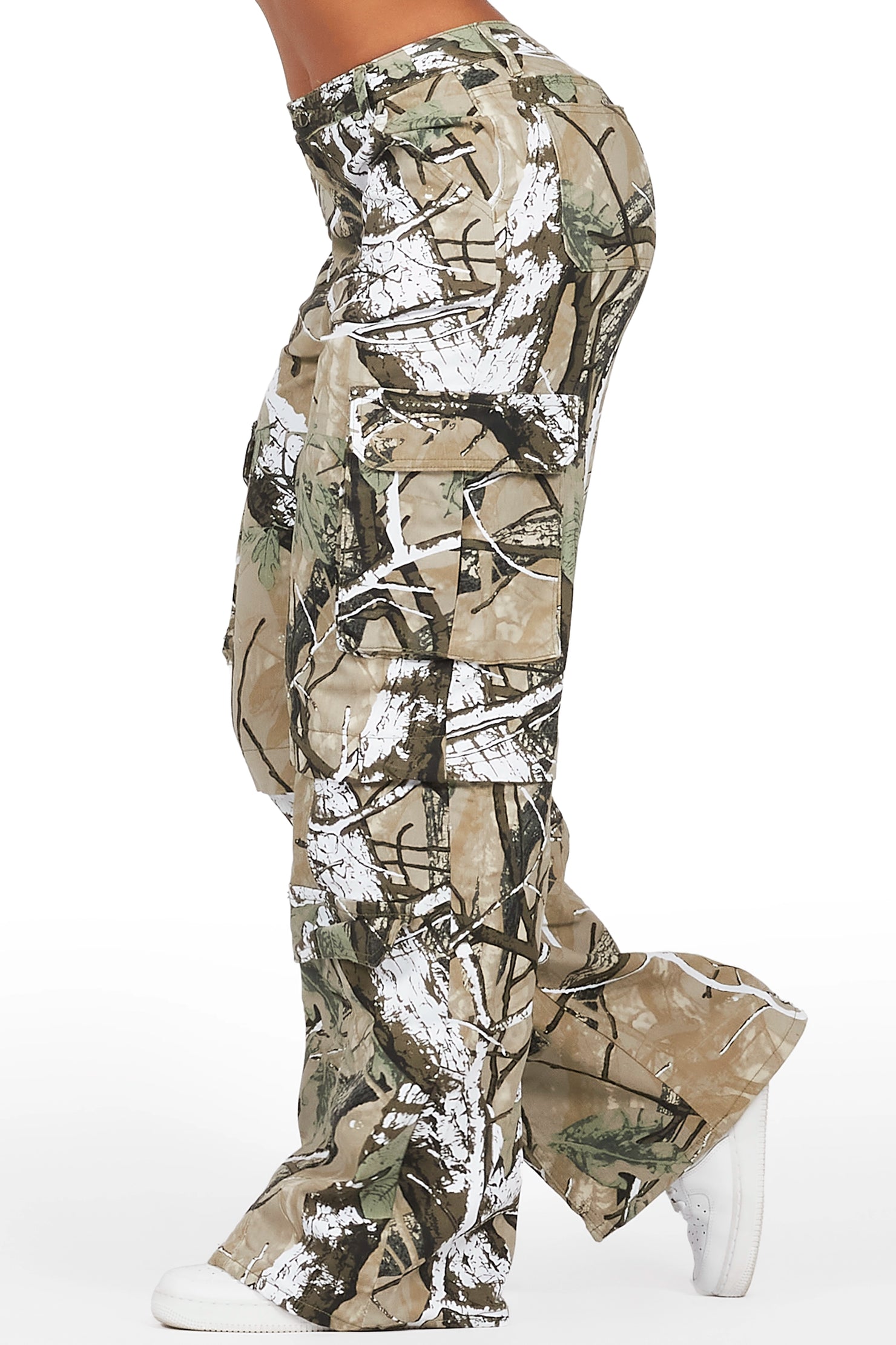 Precious Tree Camo Baggy Stacked Jean
