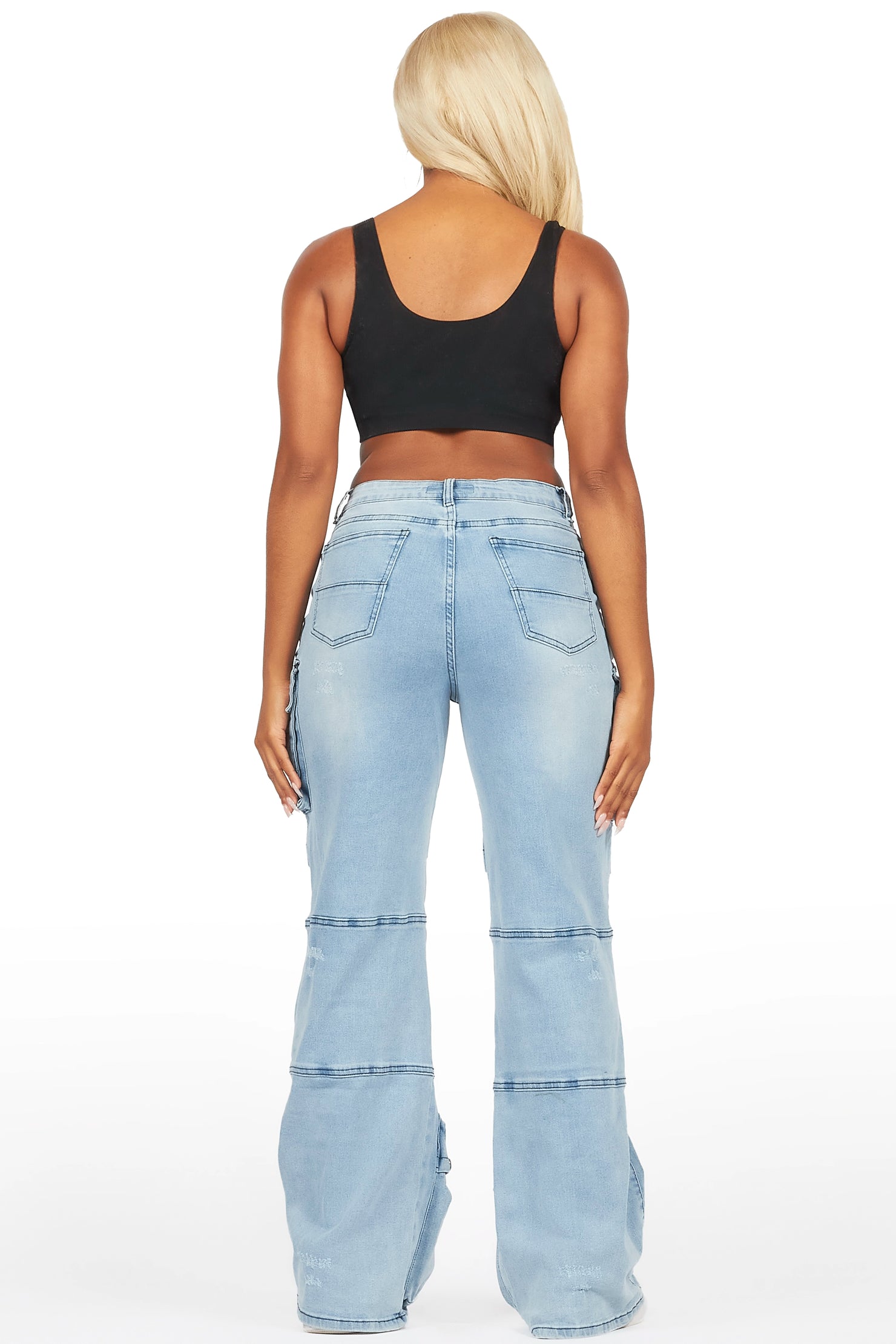 Tarella Light Wash Wide Leg Jean