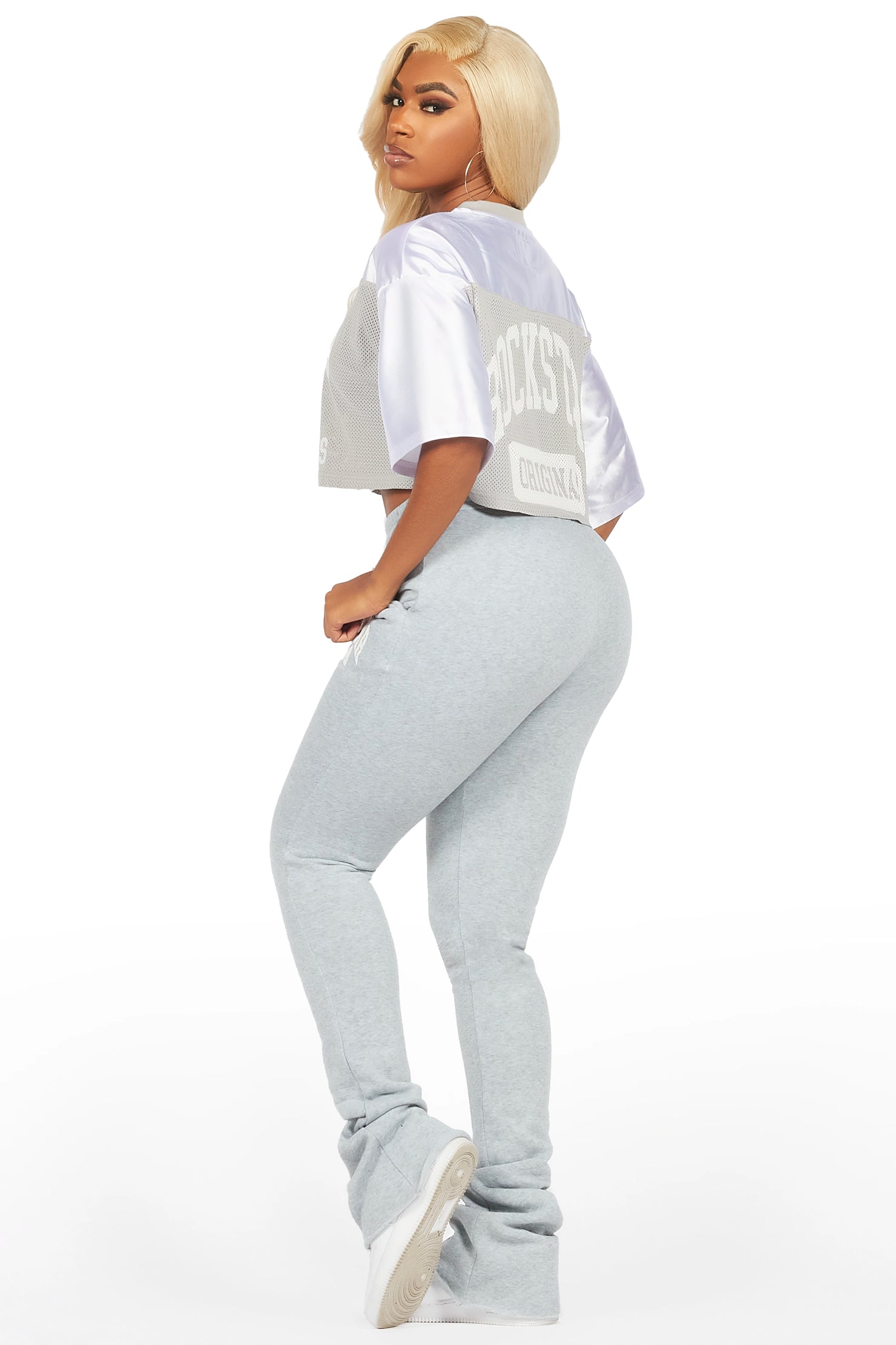 Tamarra White/Grey Jersey Trackset