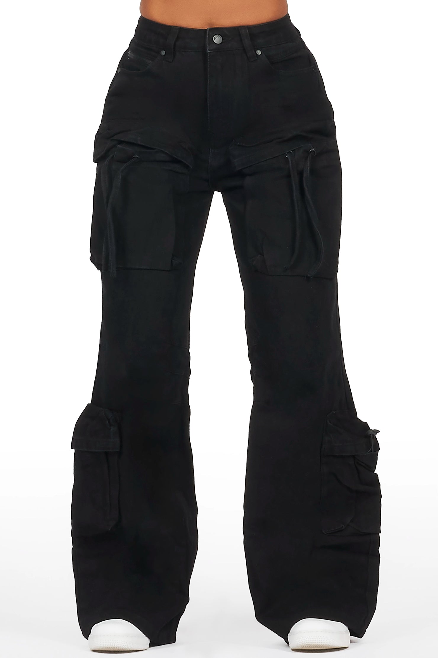 Corria Black Baggy Cargo Jean