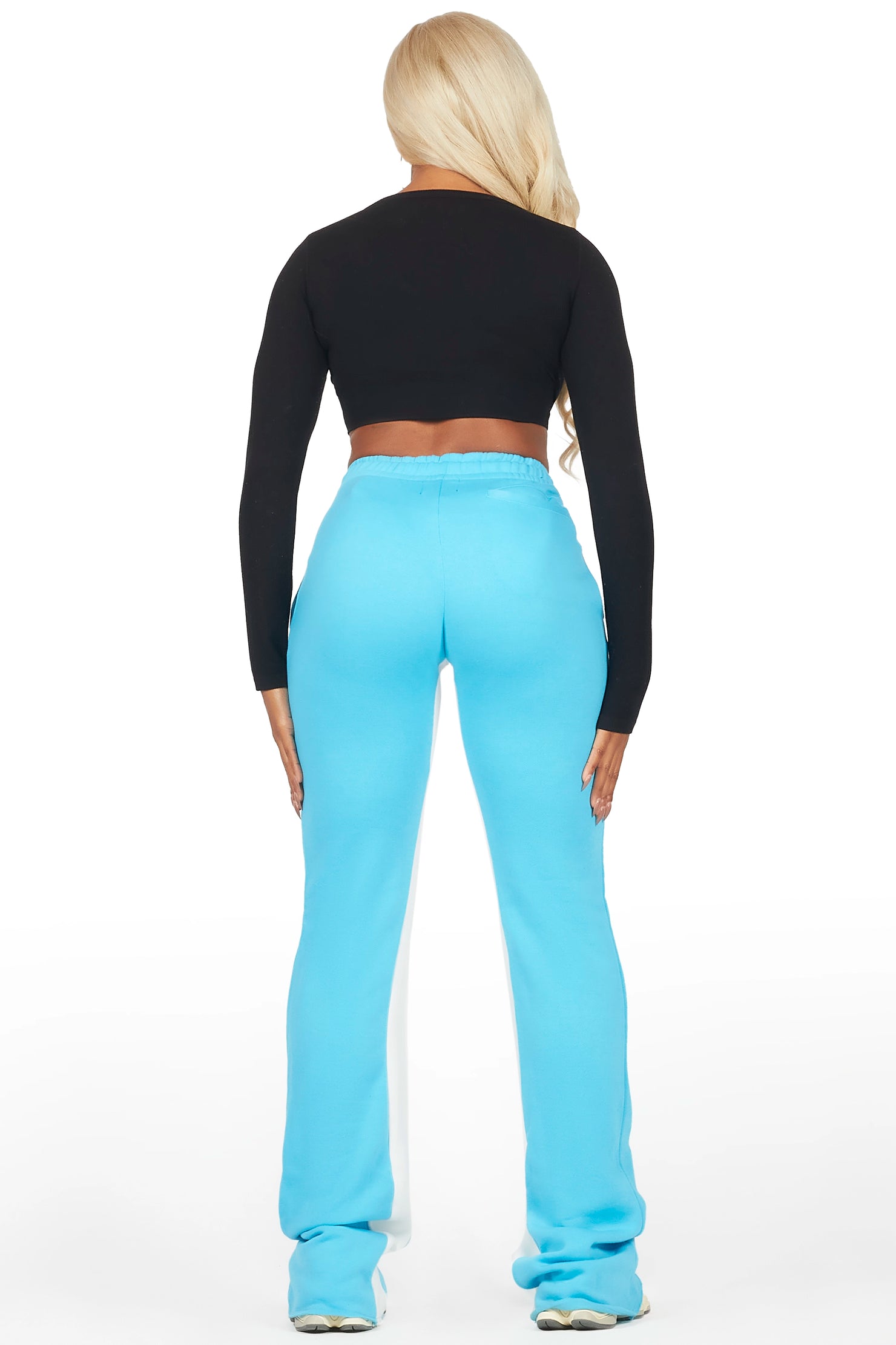 Dereona Blue Stacked Track Pant