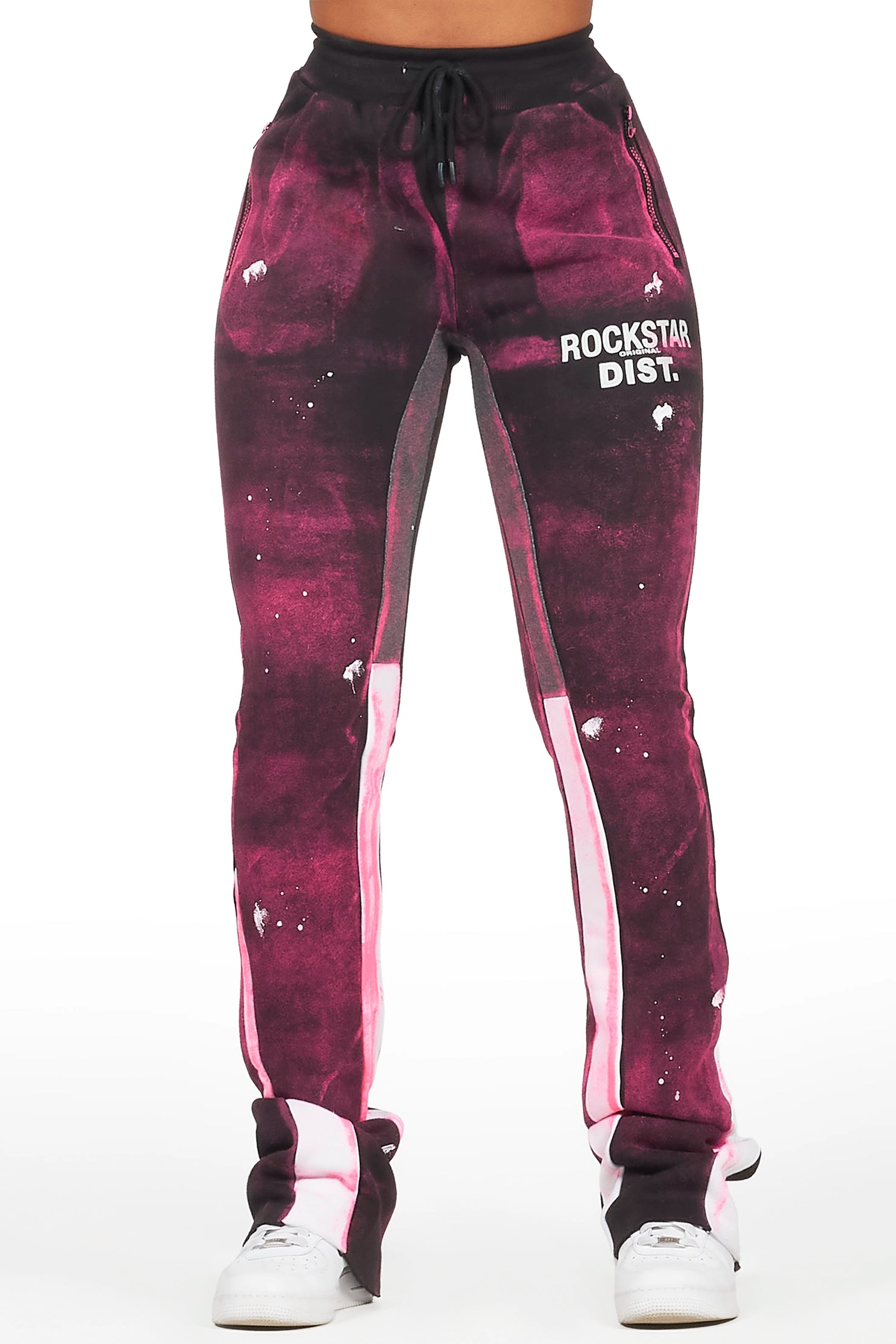 Tanisha Black Stacked Flare Pant