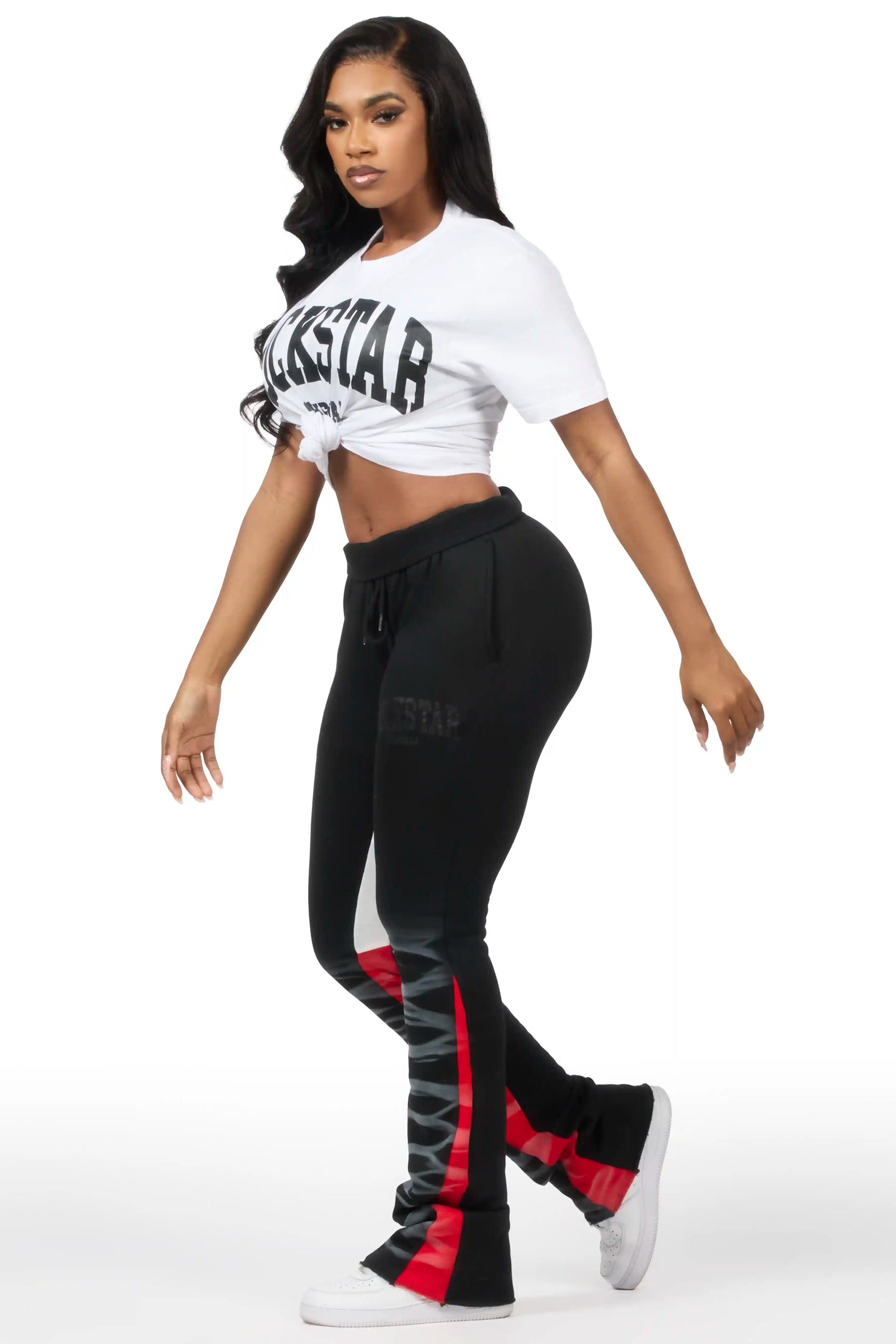 Jermirria White/Black T-Shirt Track Set