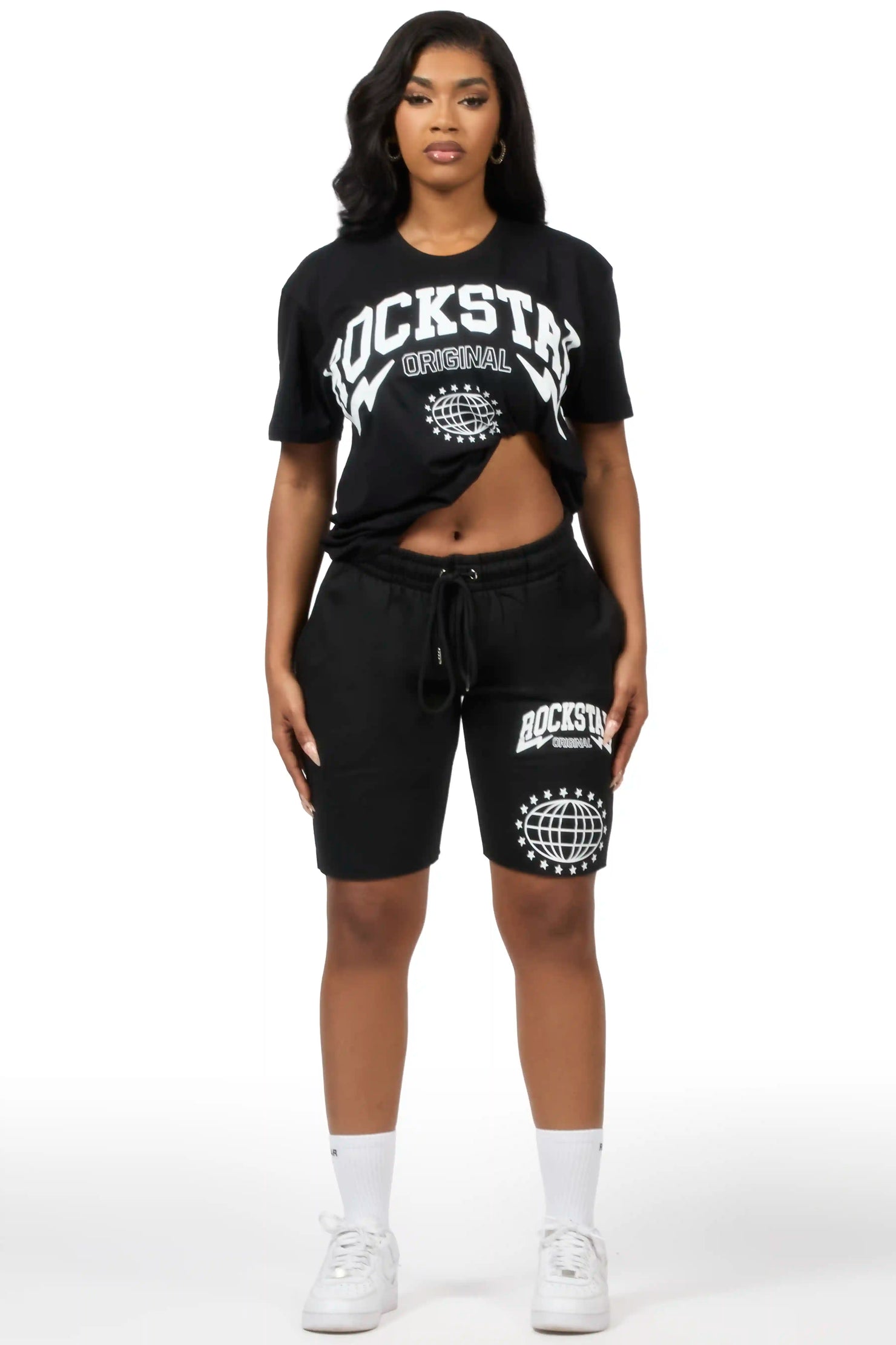 Shymeria Black T-Shirt Short Set