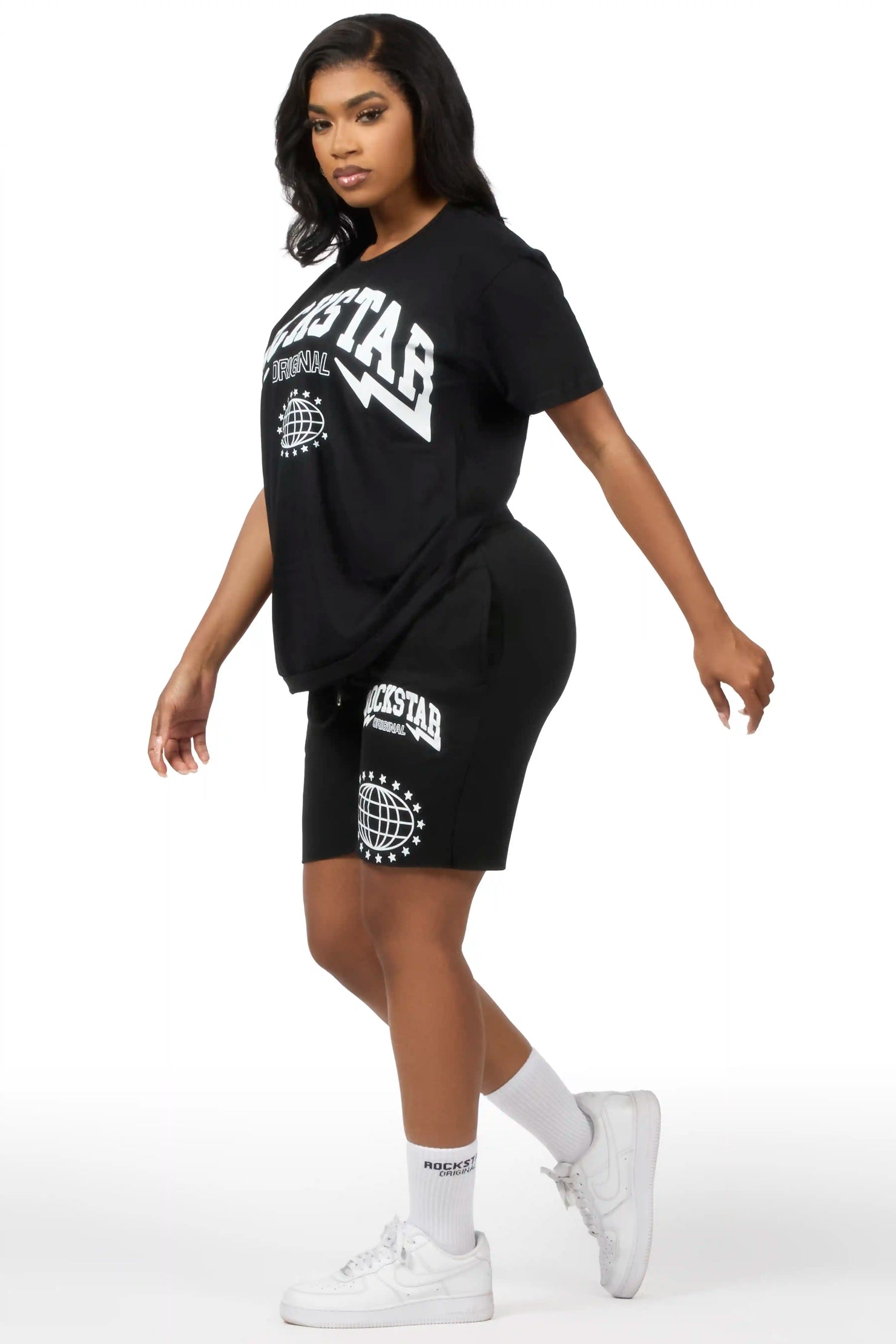 Shymeria Black T-Shirt Short Set