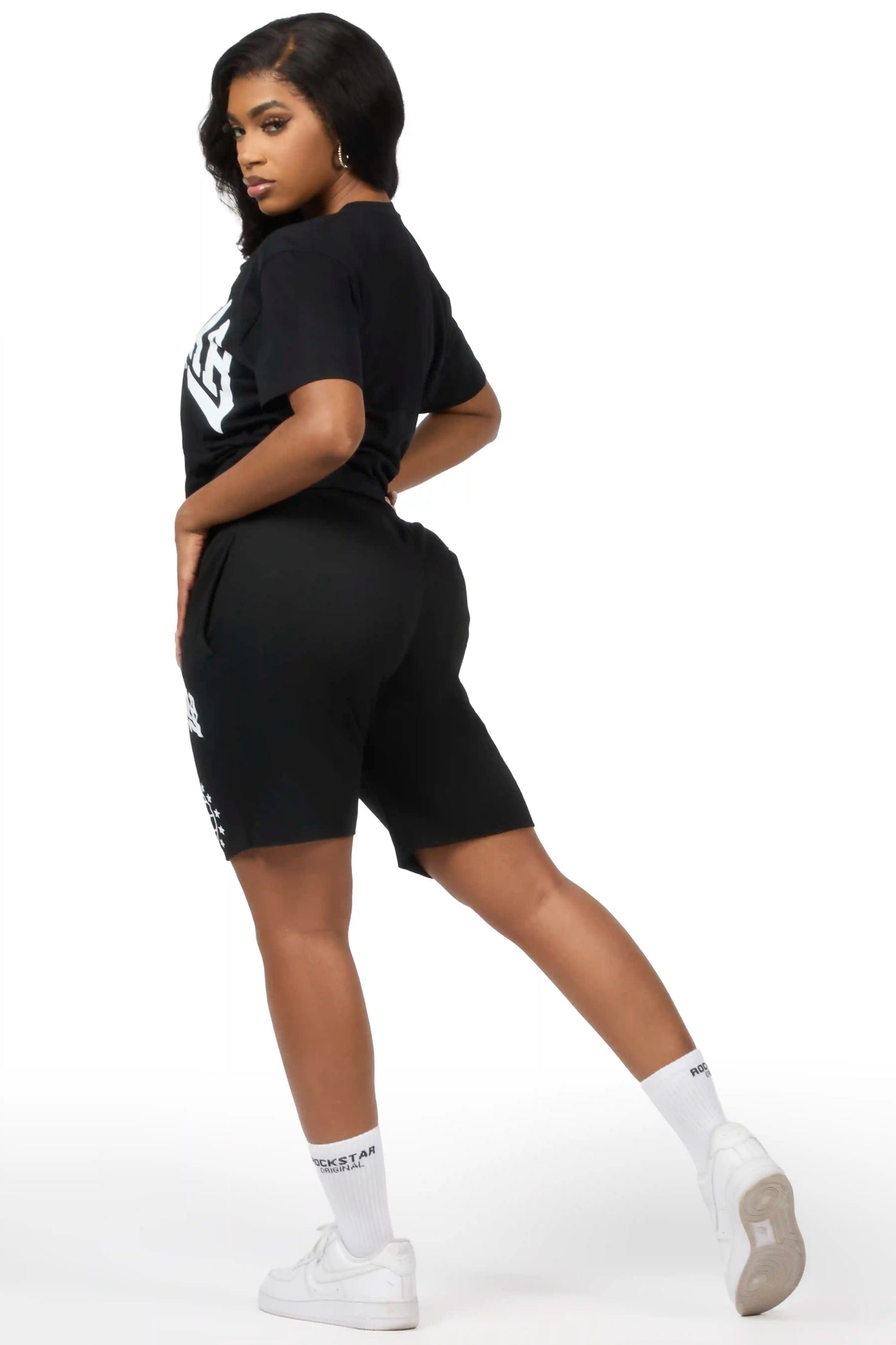 Shymeria Black T-Shirt Short Set